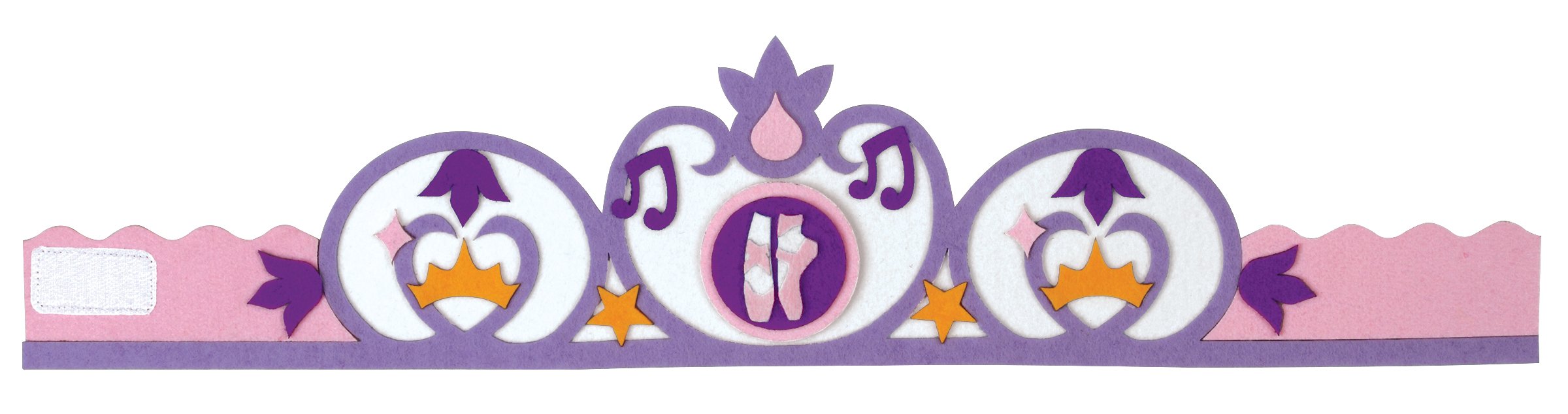Mudpuppy Ballet Felt Crown Set for Kids Dress-Up Play