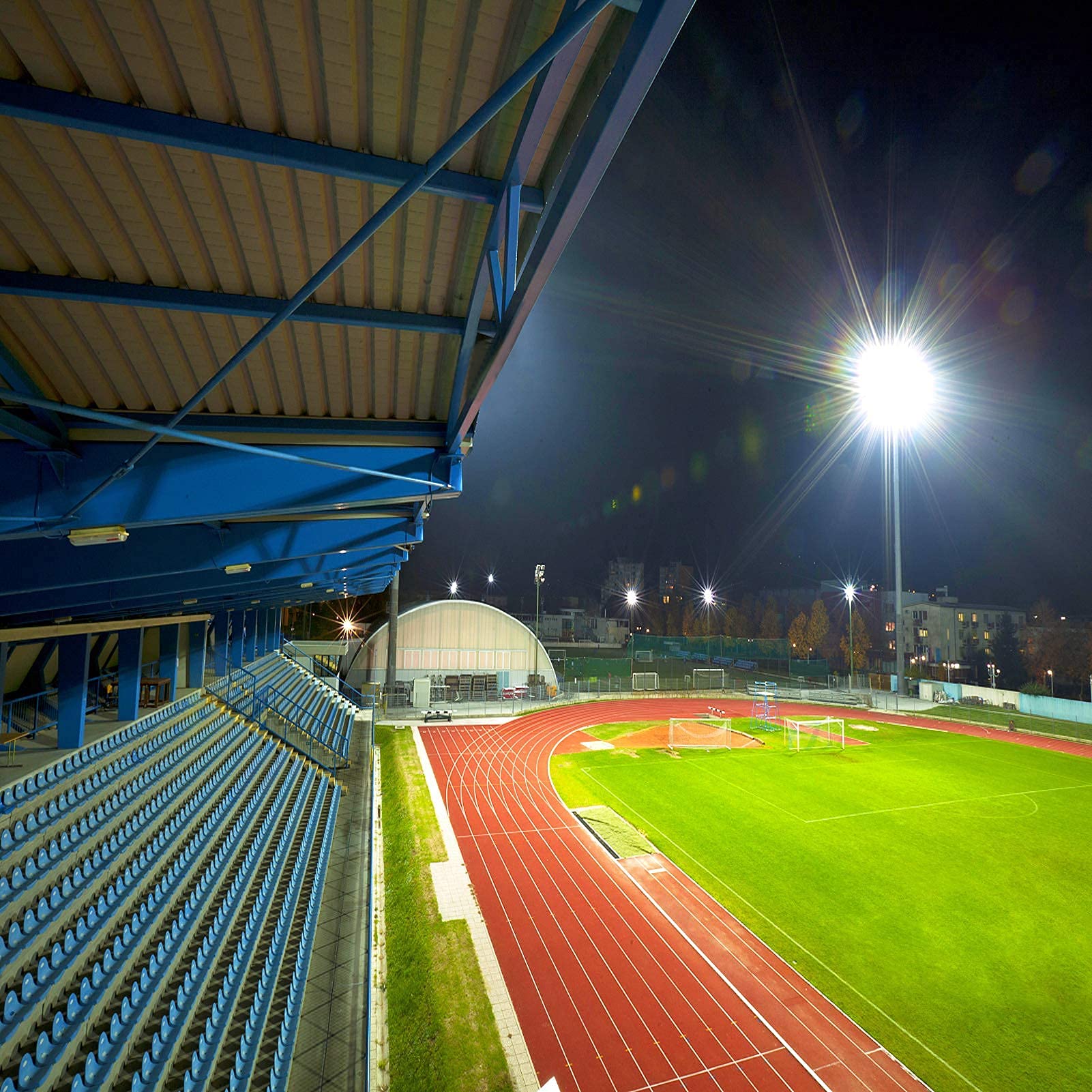 Kekeou 800W LED Stadium Lights Outdoor - 2 Pack 400W Flood Lights with Adjustable Angle, 88,000LM 6500K IP67 Waterproof for Sports Fields, Arenas, Parking Lots & Backyard Lighting