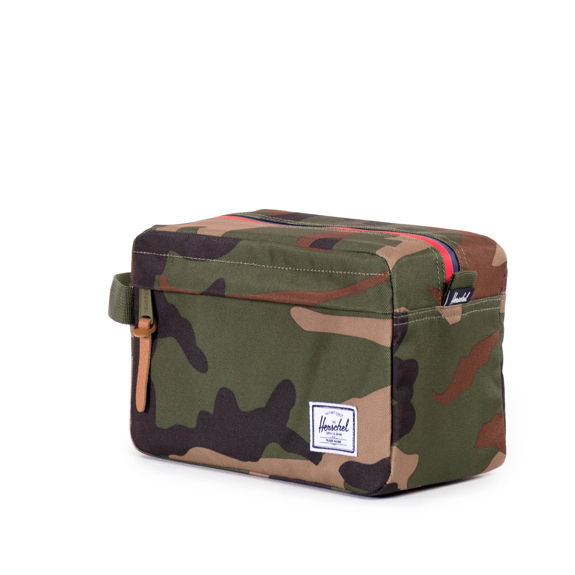 Herschel Chapter Travel Kit - Water-Resistant Toiletry Bag with Woodland Camo Print - Perfect for Travel, Gym & Outdoor Adventures