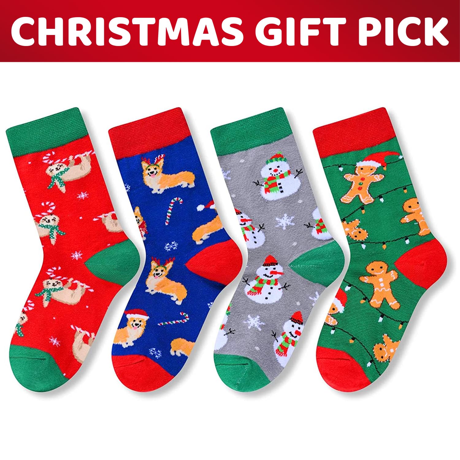 HappyPop Christmas Stocking Socks for Teens & Adults - Fun Holiday Gift Socks for Secret Santa, Xmas Stocking Stuffers - Perfect for Holiday Parties, Gift Exchanges & Cozy Winter Wear