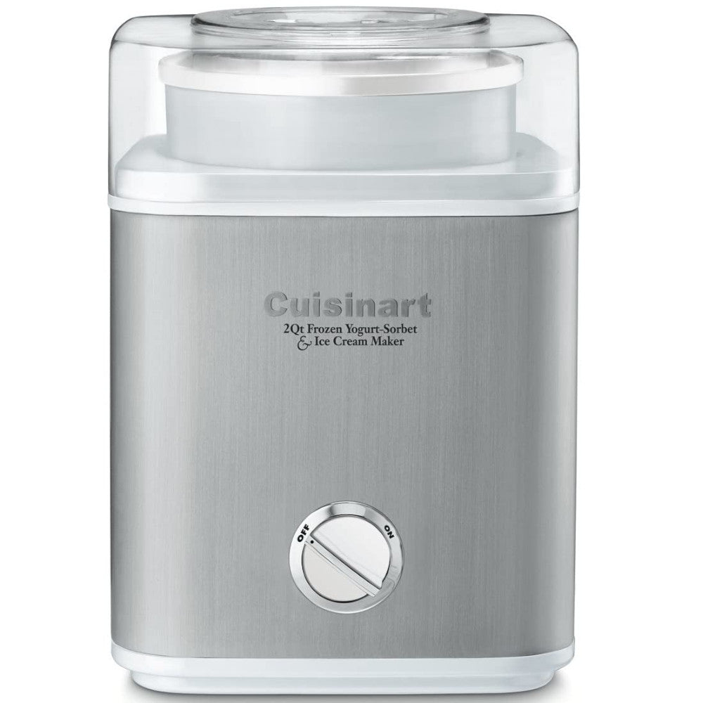 CUISINART ICE-30WNC Frozen Yogurt, Ice Cream & Sorbet Maker - 2-Quart Capacity, Easy-to-Use Dessert Maker for Homemade Treats - Perfect for Parties, Family Gatherings & Summer Refreshments