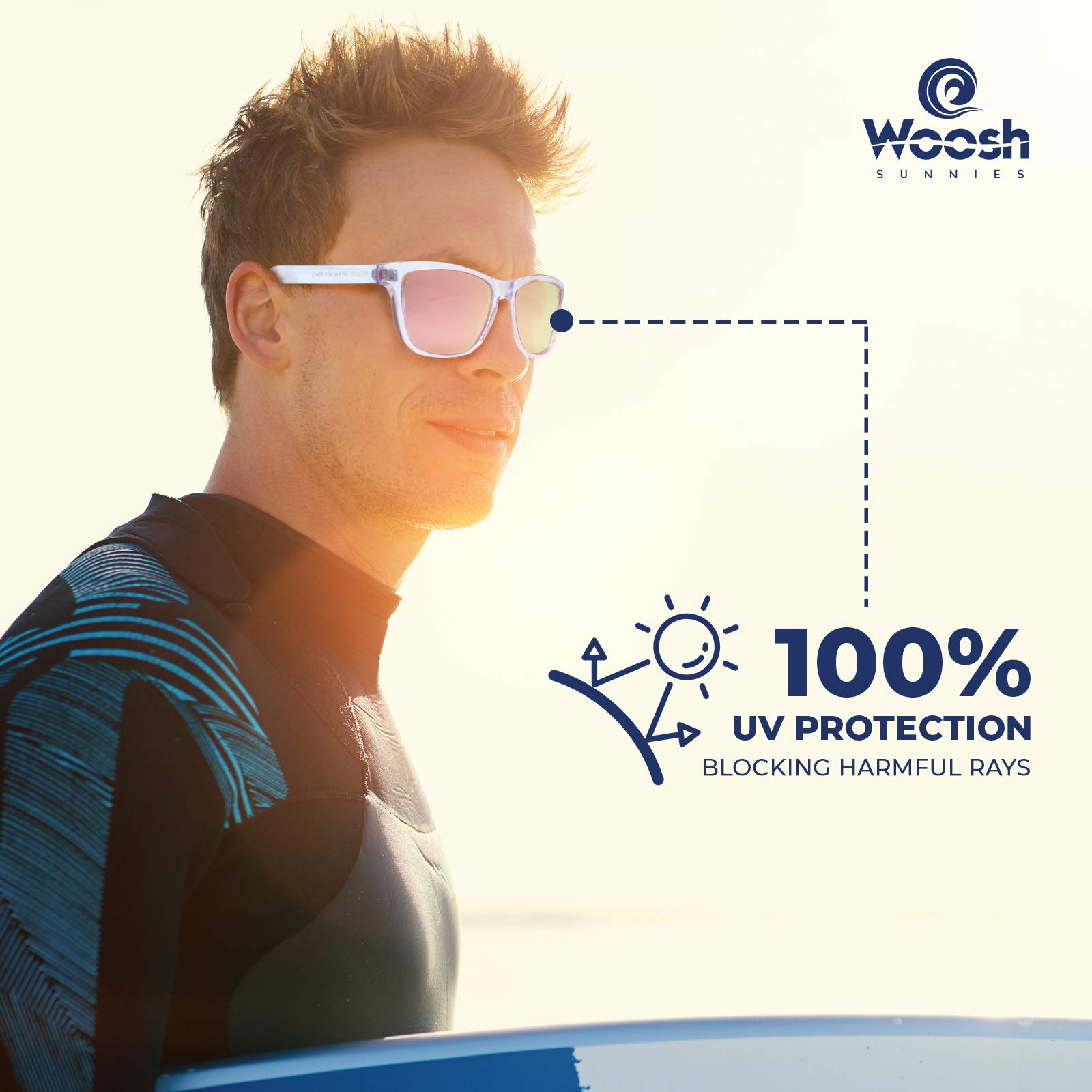 Polarized Lightweight Sunglasses for Men & Women - UV Protection Unisex Shades for Fishing, Running, Beach & Outdoor Sports | Perfect for Driving, Hiking & Summer Activities