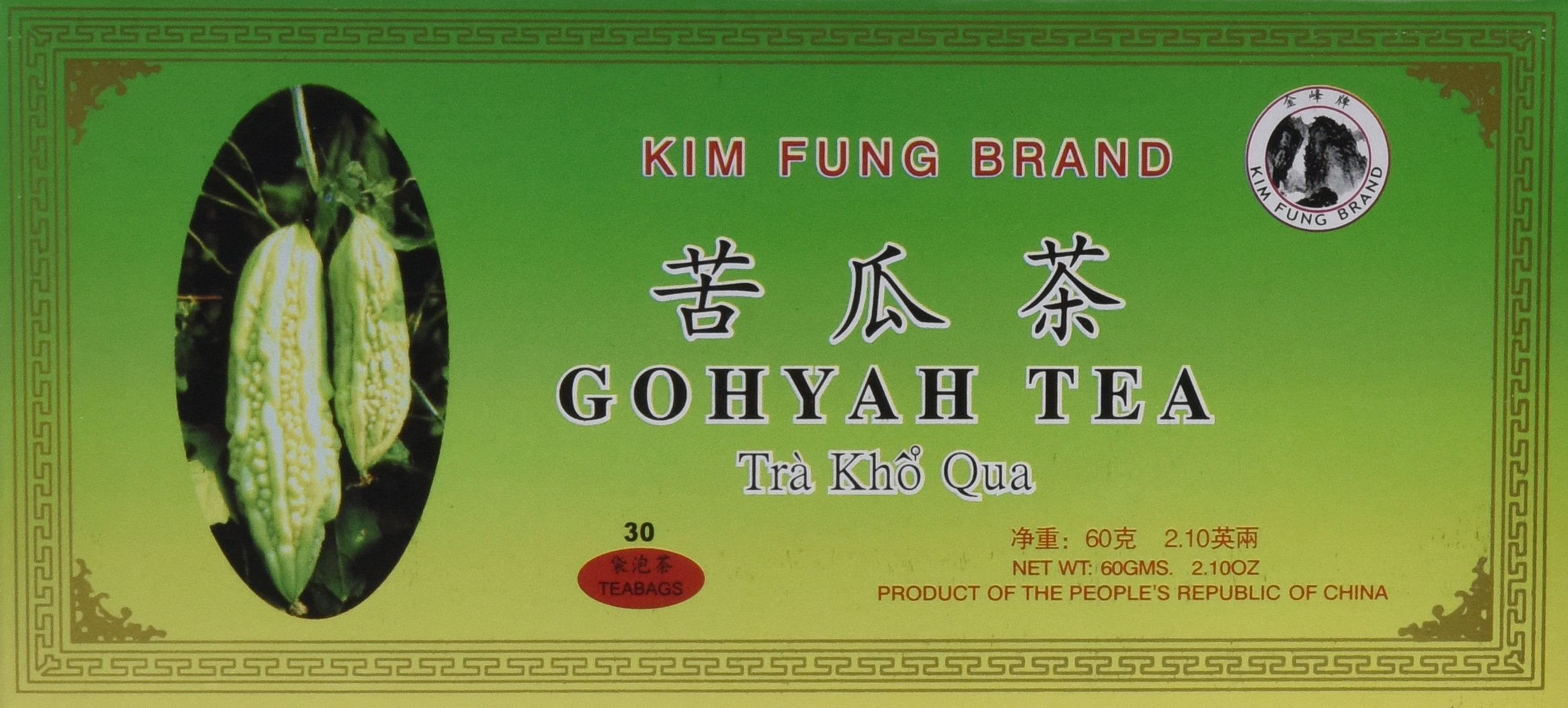 Organic Gohyah Tea (Bitter Melon Tea) - 30 Tea Bags per Box | Natural Blood Sugar Support | Herbal Detox & Wellness Tea for Daily Health | Perfect for Morning Routine & Relaxation