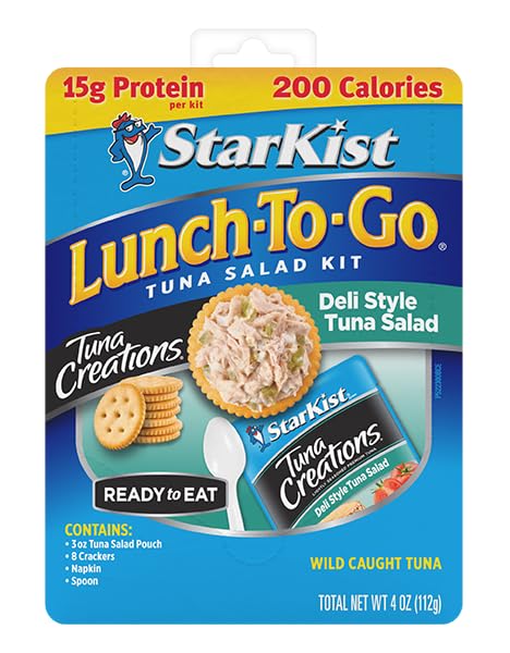 StarKist Lunch-To-Go Tuna Creations Kit - Deli Style Tuna Salad, 4.0 oz (12 Pack) | Perfect for Office Lunch, School Meals & On-the-Go Snacking