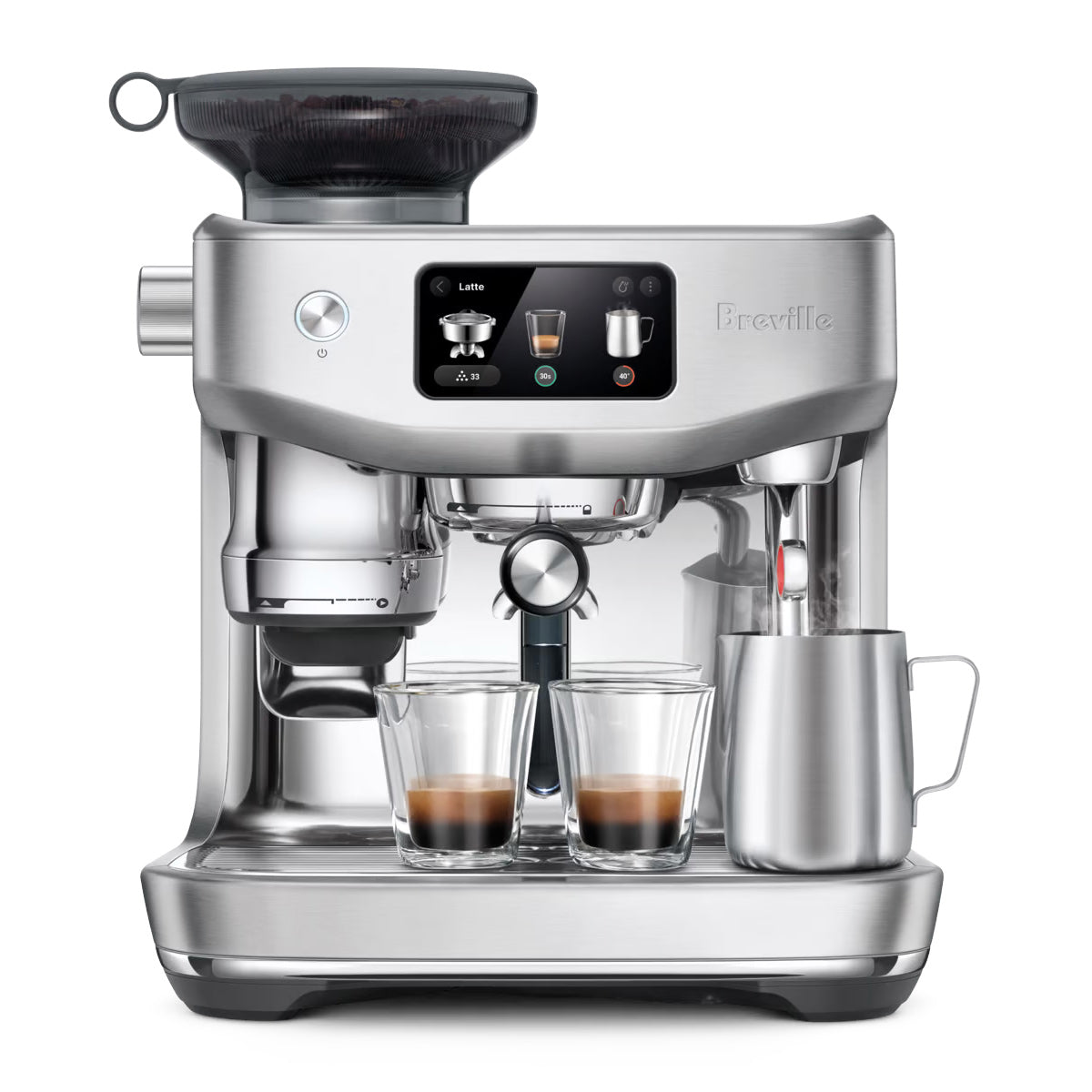 Breville Oracle Jet Espresso Machine with Built-in Grinder - Stainless Steel (BES985BSS) | Professional Coffee Maker for Home & Office Use