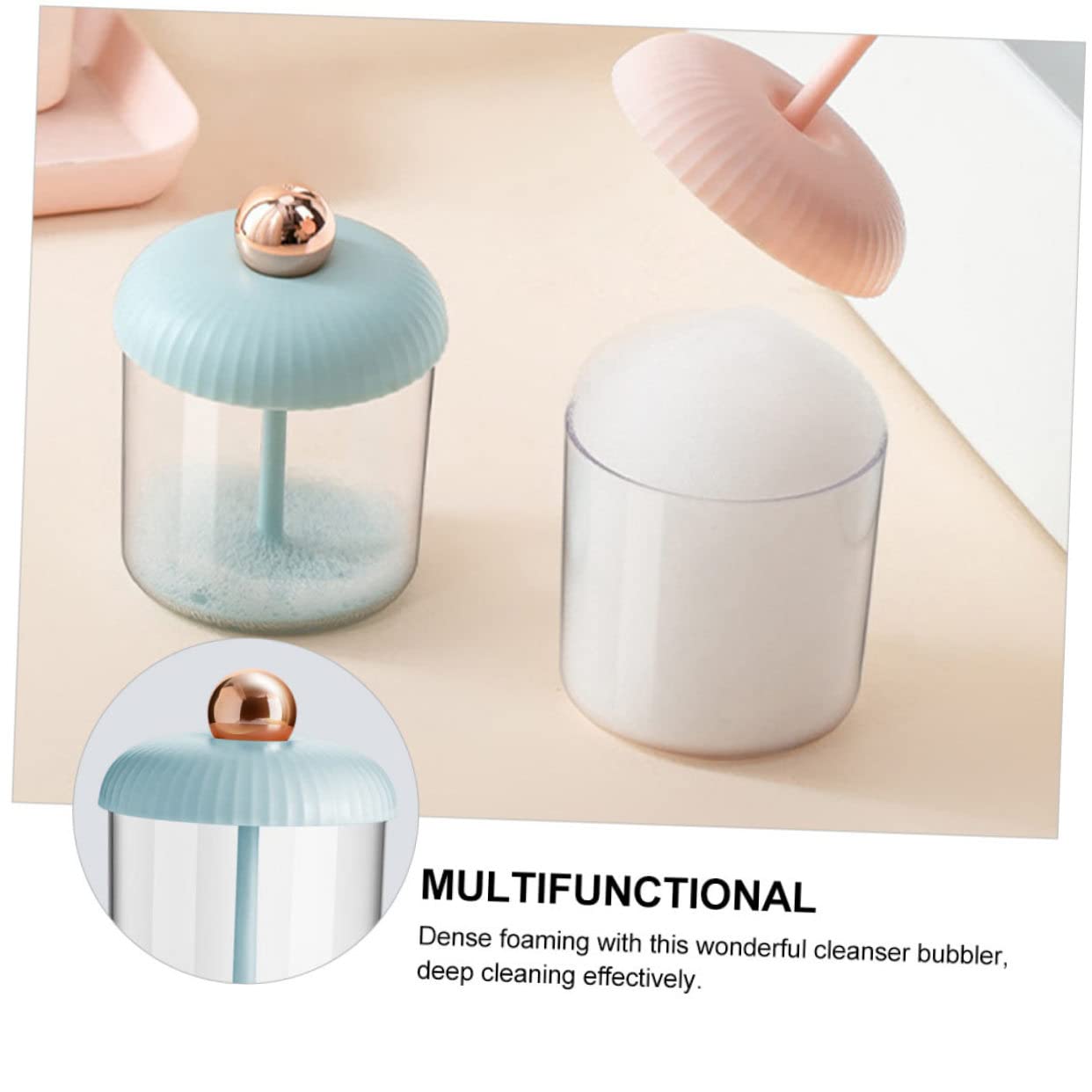 Minkissy 3-Piece Facial Bubble Cleansing Machine Set - Gentle Bubble Maker for Deep Pore Cleaning & Skin Exfoliation | Perfect for Spa, Home Facial & Skincare Routine