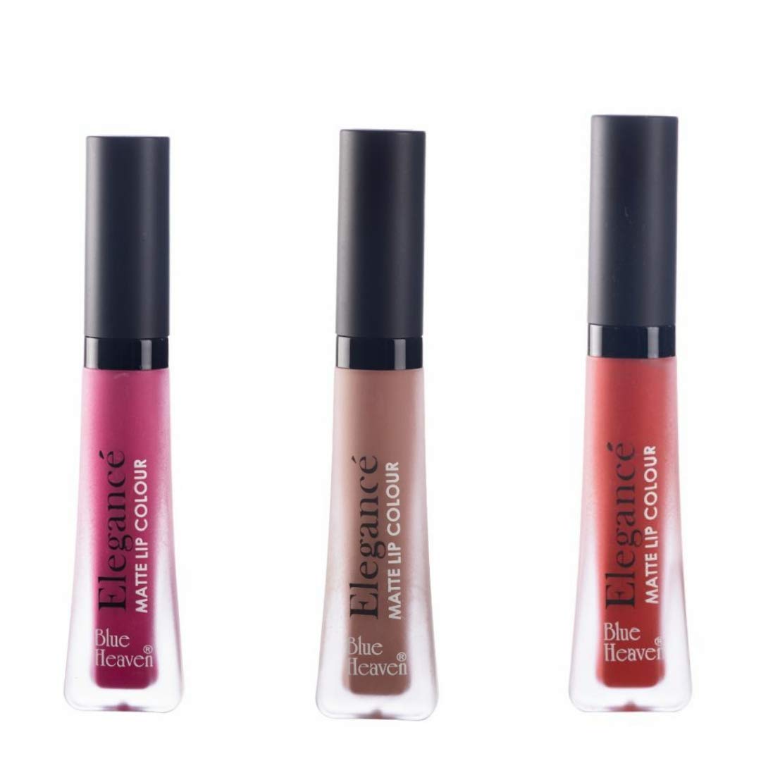 Blue Heaven Matte Lipstick - Long Lasting, Highly Pigmented Lip Color in Multicolor Shades for Everyday Wear & Special Occasions