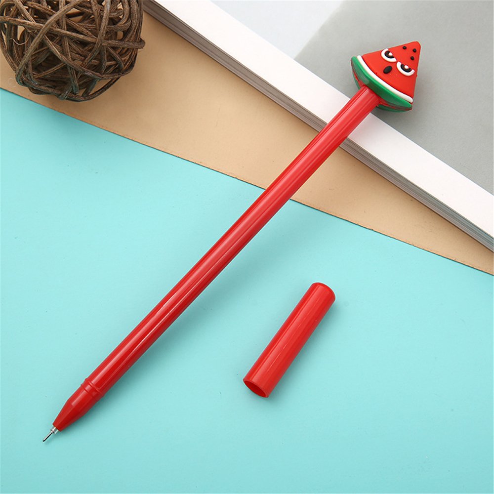 Kawaii Fruit-Shaped Gel Pens - 6 Pack Cute Expressive Writing Pens for School, Office & Kids | Fun Stationery Supplies for Girls & Boys | Perfect for Note-Taking, Journaling & Gift Giving