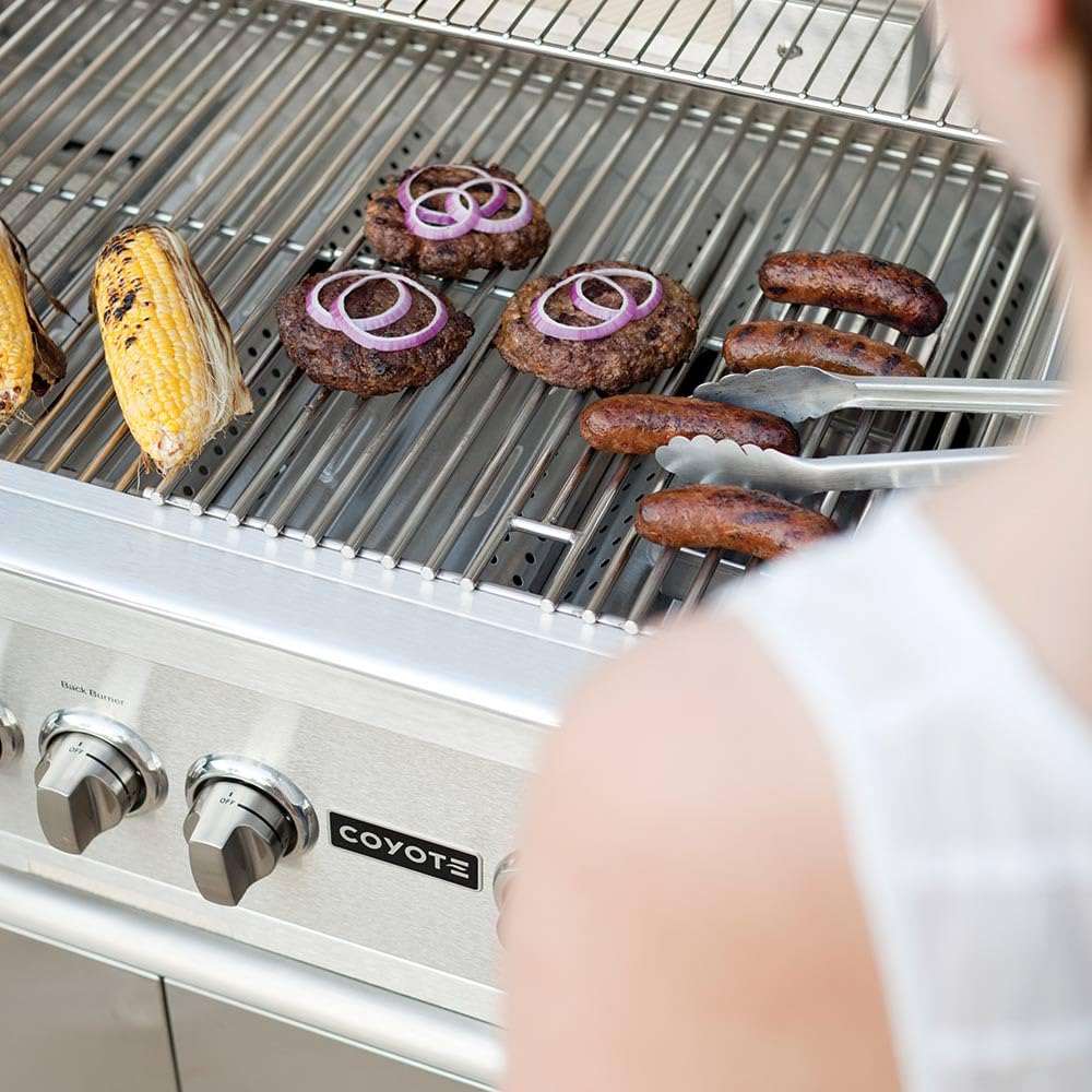 36-Inch Stainless Steel Built-In Natural Gas Grill with Infrared Sear Burner, Rotisserie & Wind Guard (C1S36NG) - Perfect for Outdoor Kitchens, Backyard BBQs, and Patio Entertaining