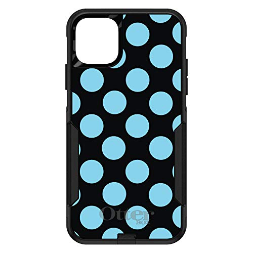 Black Blue Polka Dots On Black Case