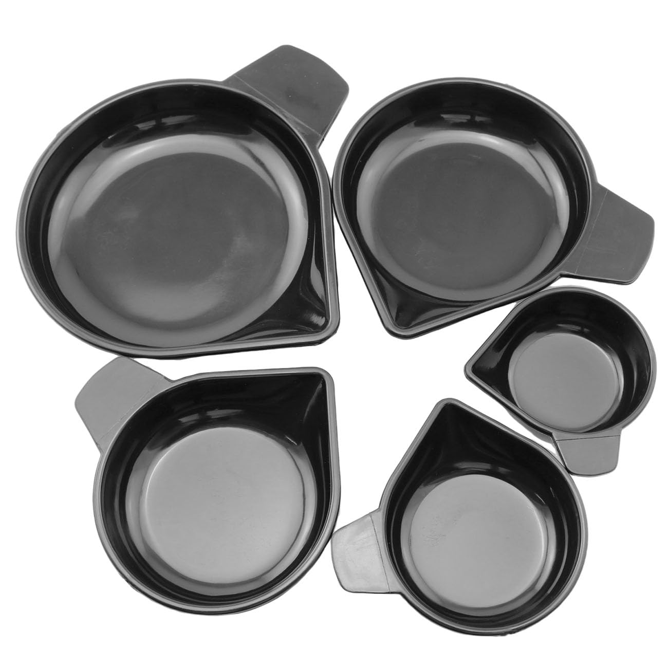 5PCS Plastic Weighing Dishes with Narrow Spout - Precise Powder & Liquid Measurement for Jewelry Making, Laboratory Scales & Science Experiments