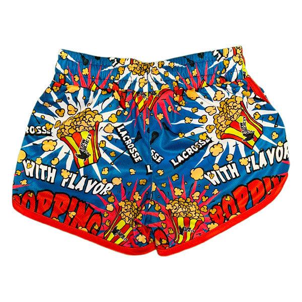 Girls' Floral Popcorn Print Shorts - Cute Summer Outfit for Kids, Playdates & Outdoor Adventures