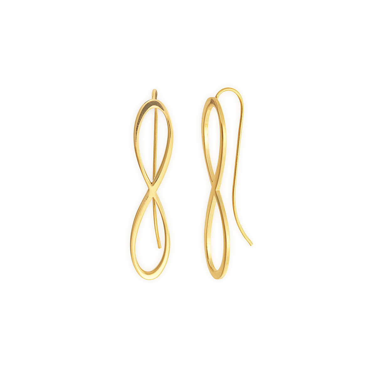 Infinity Symbol Drop Earrings for Women - Sterling Silver Dangle Earrings with Cubic Zirconia - Perfect for Valentine's Day, Anniversary & Everyday Wear