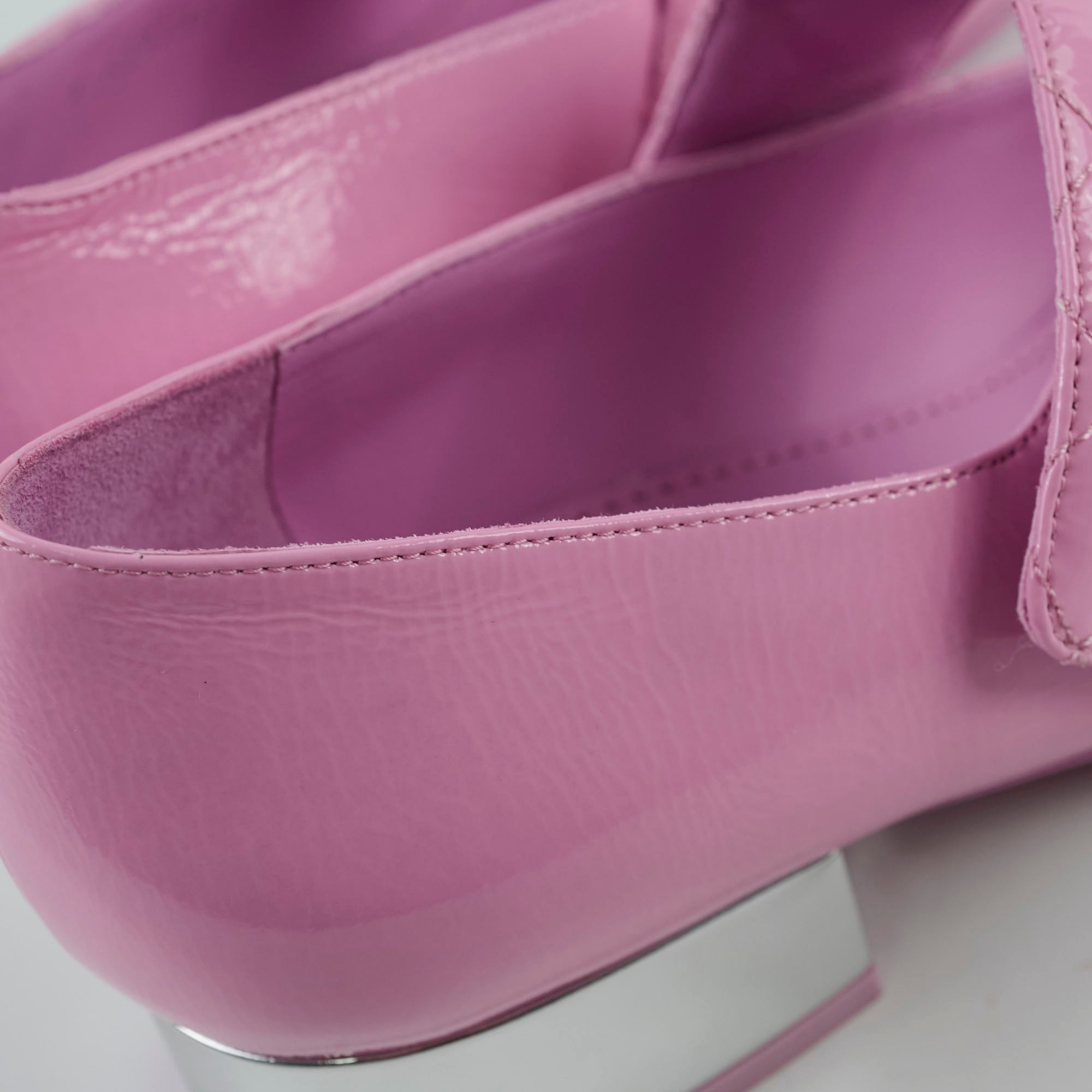 Chanel Pink Mary Jane Shoes for Women - Size 39 | Classic Ballet Flats for Office, Wedding & Special Occasions