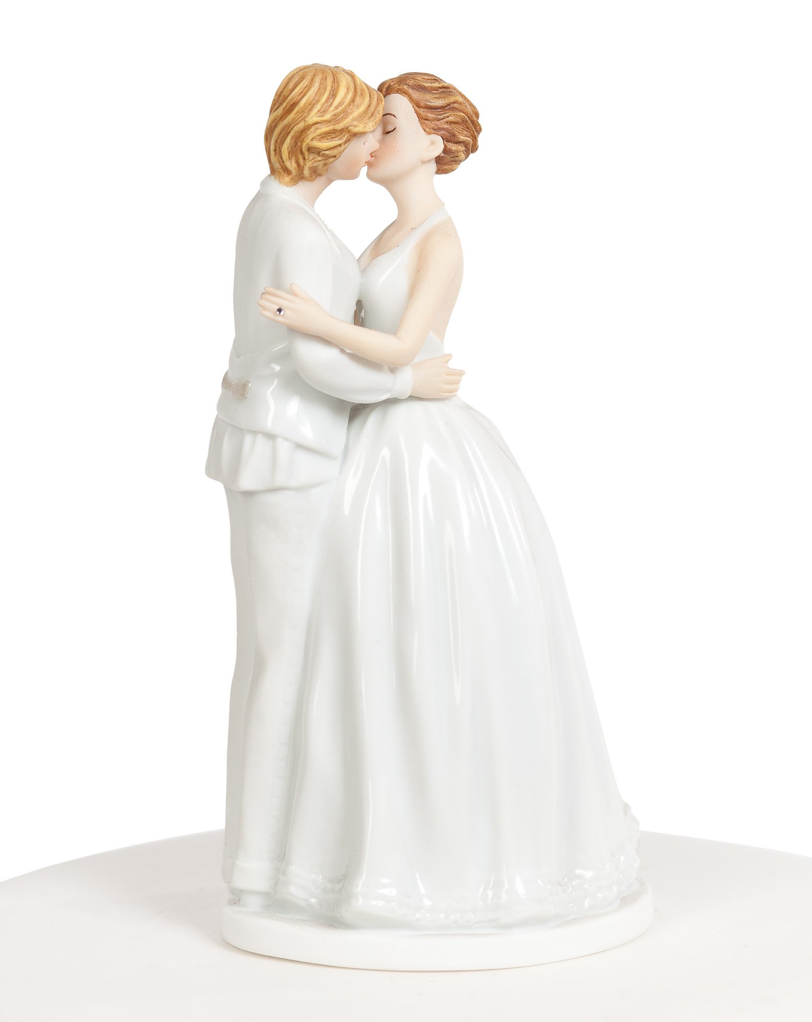 Romantic Wedding Cake Topper for Same-Sex Couples - Gay & Lesbian Wedding Decor - Perfect for Anniversary, Engagement & LGBTQ+ Celebrations