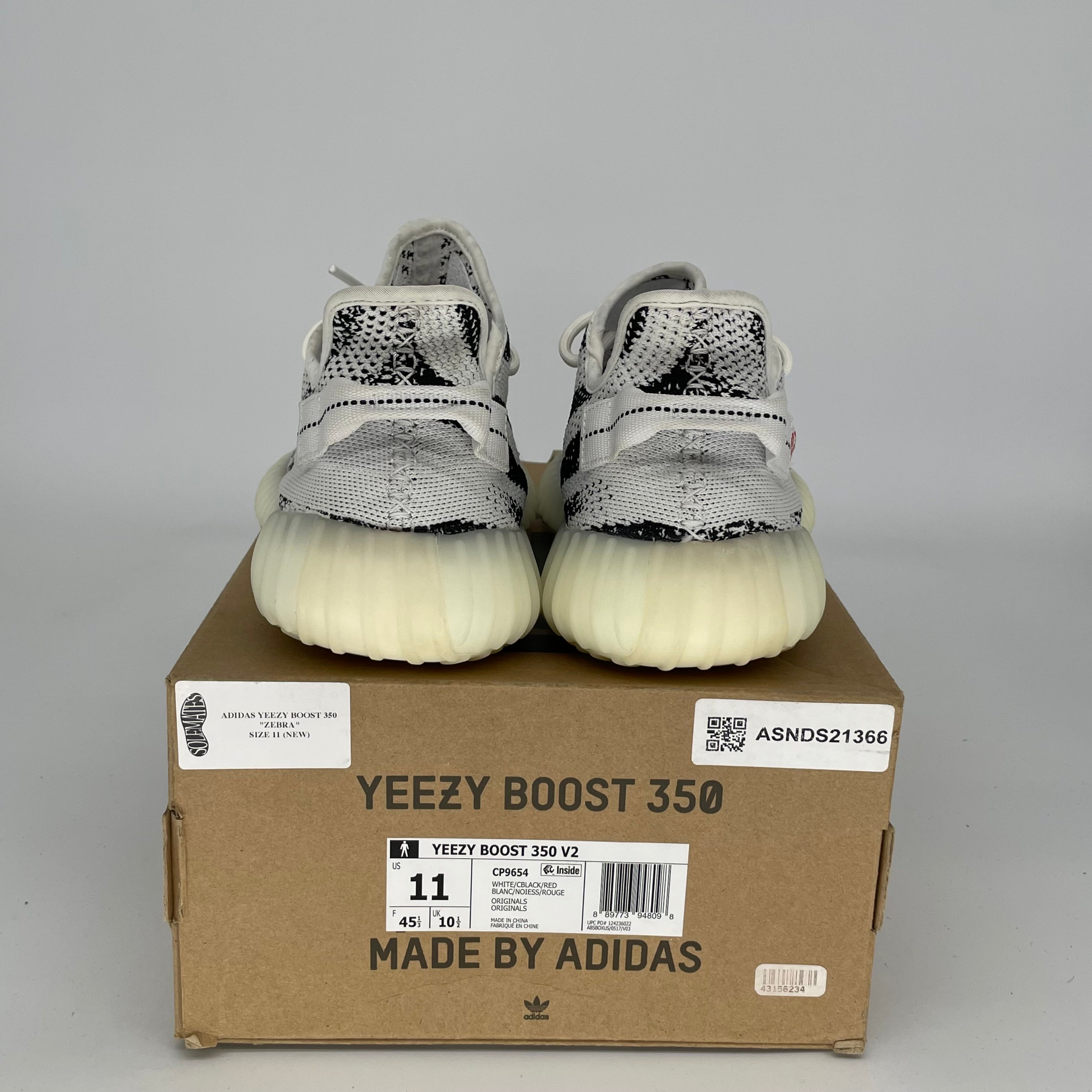 Adidas Yeezy Boost 350 V2 Zebra - Men's Running Shoes Size 11 (CP9654) | Comfortable Sneakers for Casual Wear, Gym & Street Fashion