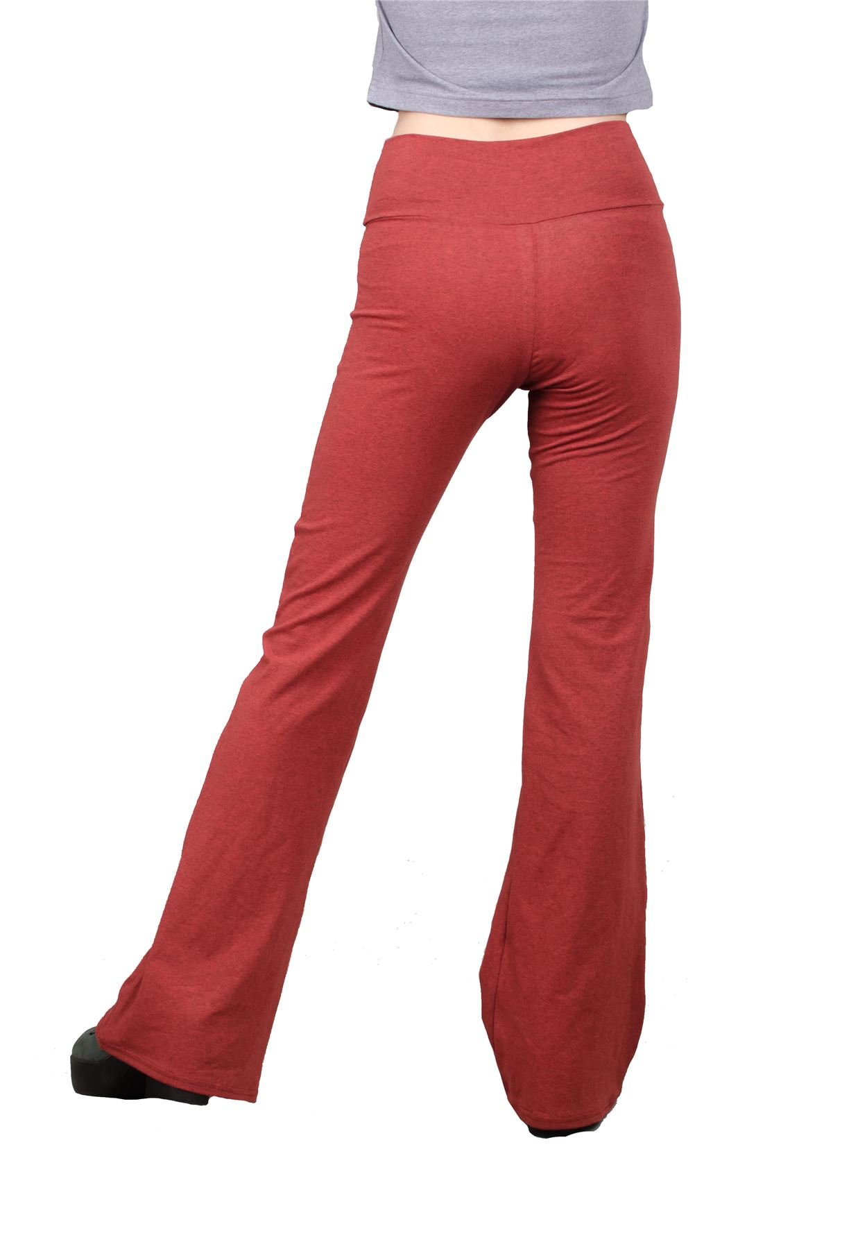 LOFBAZ Women's High Waist Yoga Pants - Fold Over Cotton Workout Leggings for Yoga, Gym & Lounge | Comfortable Stretchy Activewear for Women