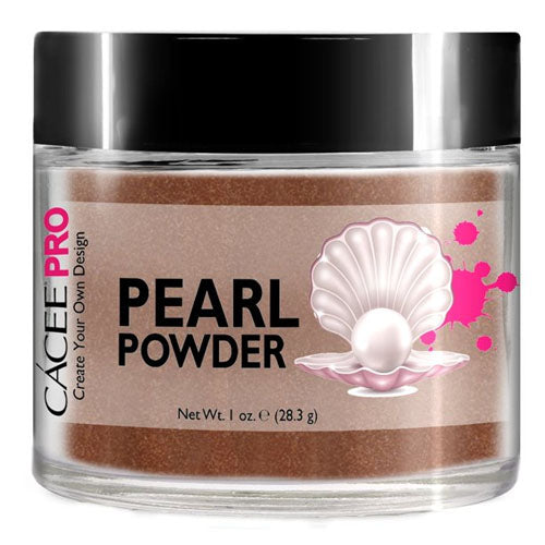 Cacee Pearl Powder Nail Art Kit - #18 Bronze Shimmer for Professional Nail Designs | Perfect for Salon, Home Manicure & Special Occasions