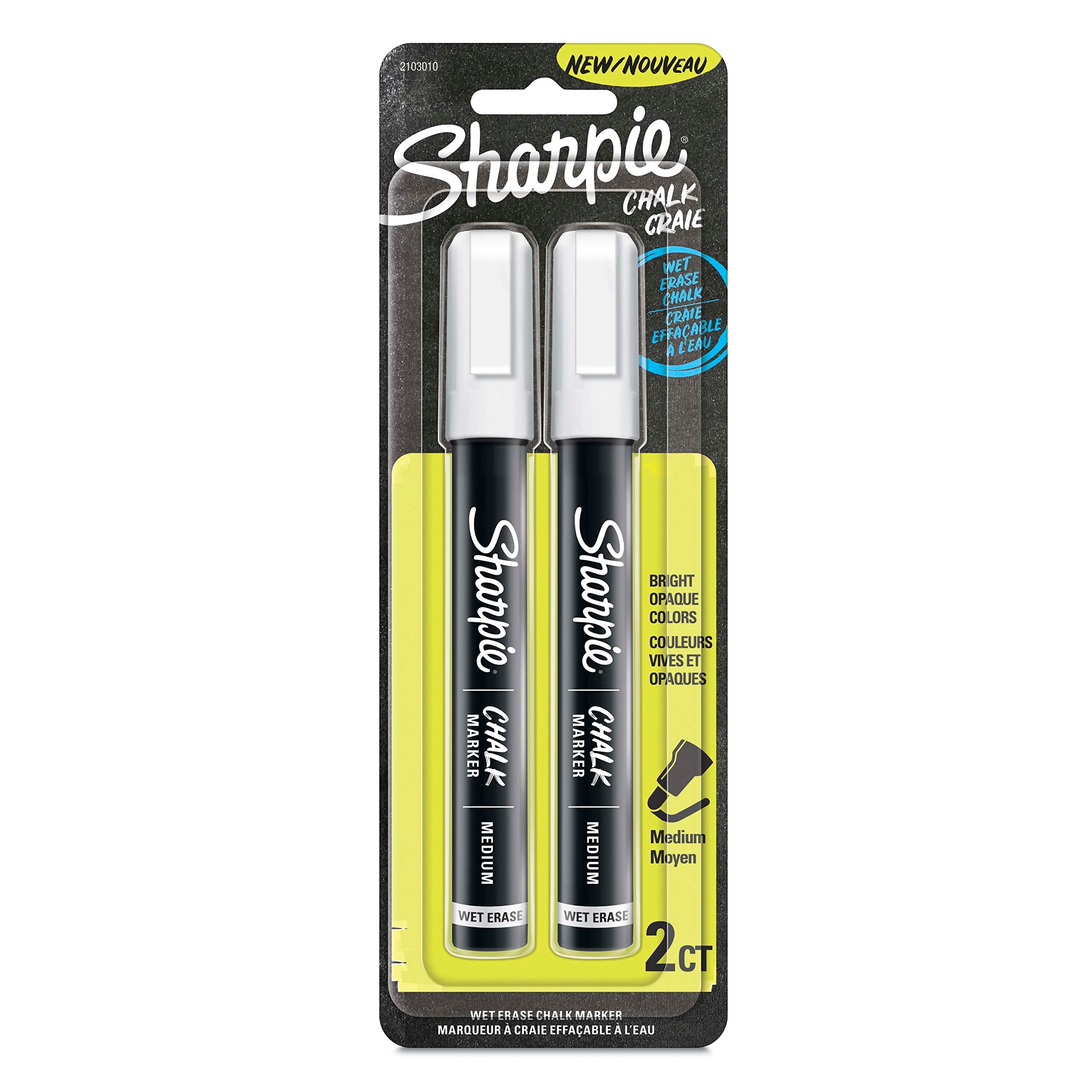 SHARPIE Chalk Markers - Wet Erase Whiteboard Markers, 2-Pack - Perfect for Restaurants, Classrooms & DIY Projects