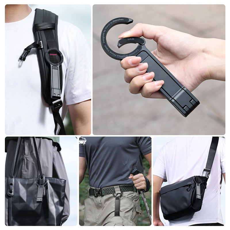 Ulanzi MA30 Clip-On Phone Tripod Stand - Adjustable Mount for Smartphones, Vlogging, Photography & Live Streaming | Perfect for Travel, Hiking & Outdoor Adventures