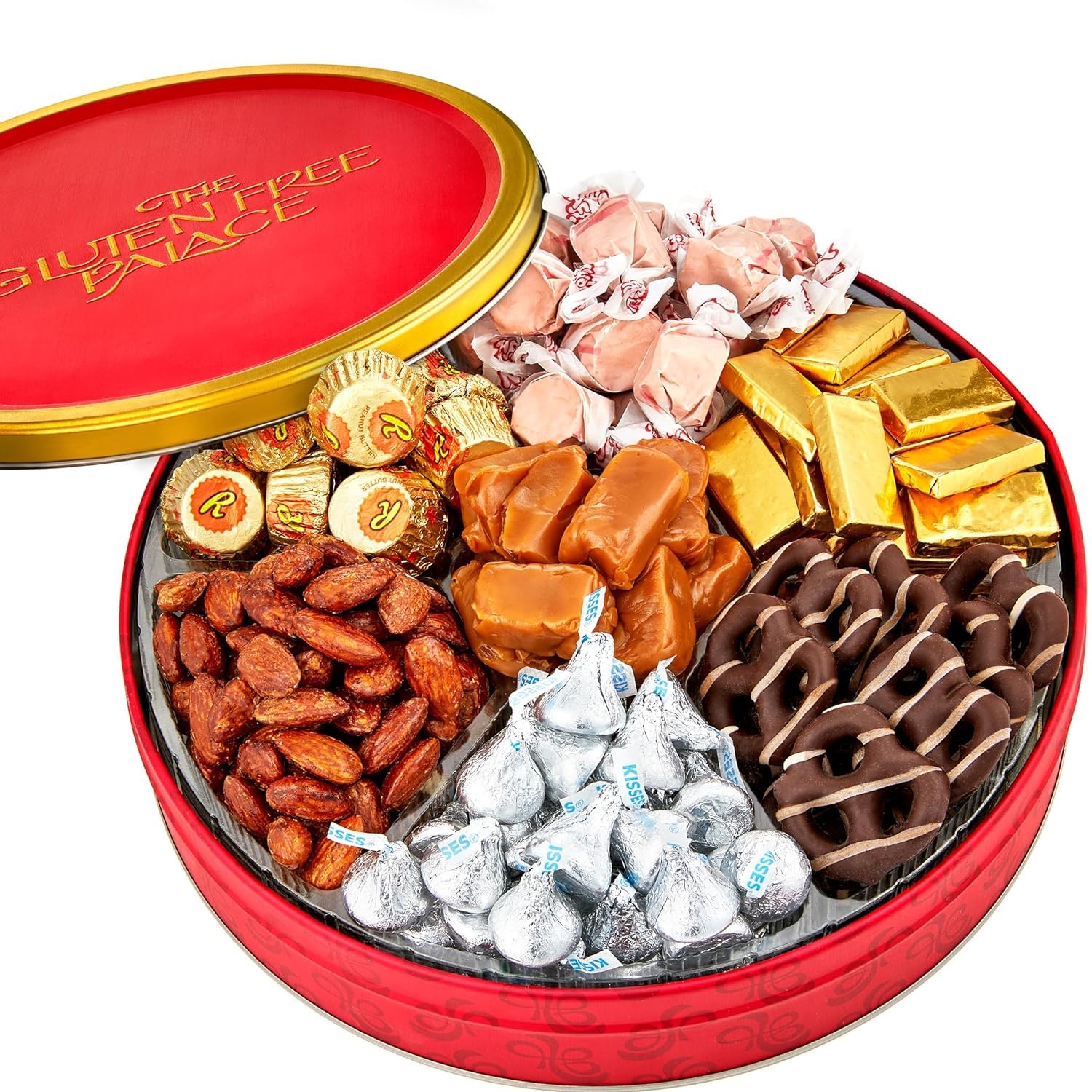 Gluten-Free Assorted Chocolate Candy Gift Basket - Gourmet Chocolates, Nuts & Treats Variety Box for Adults - Kosher Purim Mishloach Manot - Perfect for Easter Gifts, Holiday Parties & Corporate Events