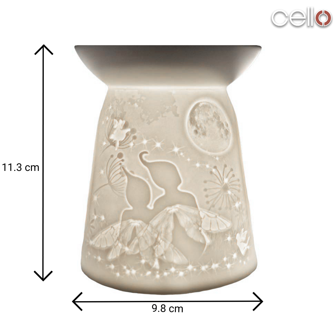 Fairy Tale Cello Porcelain Tealight Holder - Elegant Decorative Candle Burner for Romantic Dinners, Weddings & Home Decor