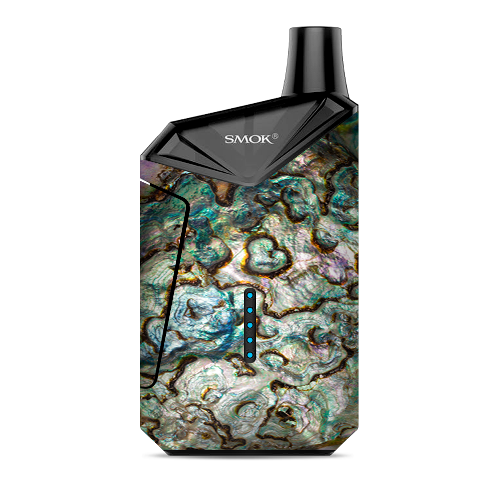 Abalone Shell Gold Underwater Smoke X Force AIO Vape Kit - Premium Skin Design for Smooth Vaping Experience | Perfect for Travel, Outdoor Activities & Relaxation