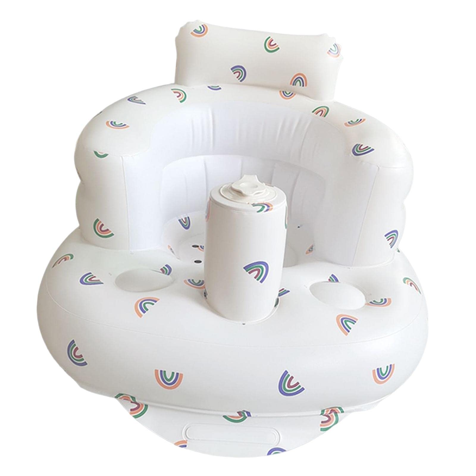 FAKEME PVC Inflatable Baby Swimming Pool Seat - Toddler Learning & Sitting Support Chair for Infants - Summer Water Play Toy for Kids - Perfect for Pool, Beach, and Backyard Fun