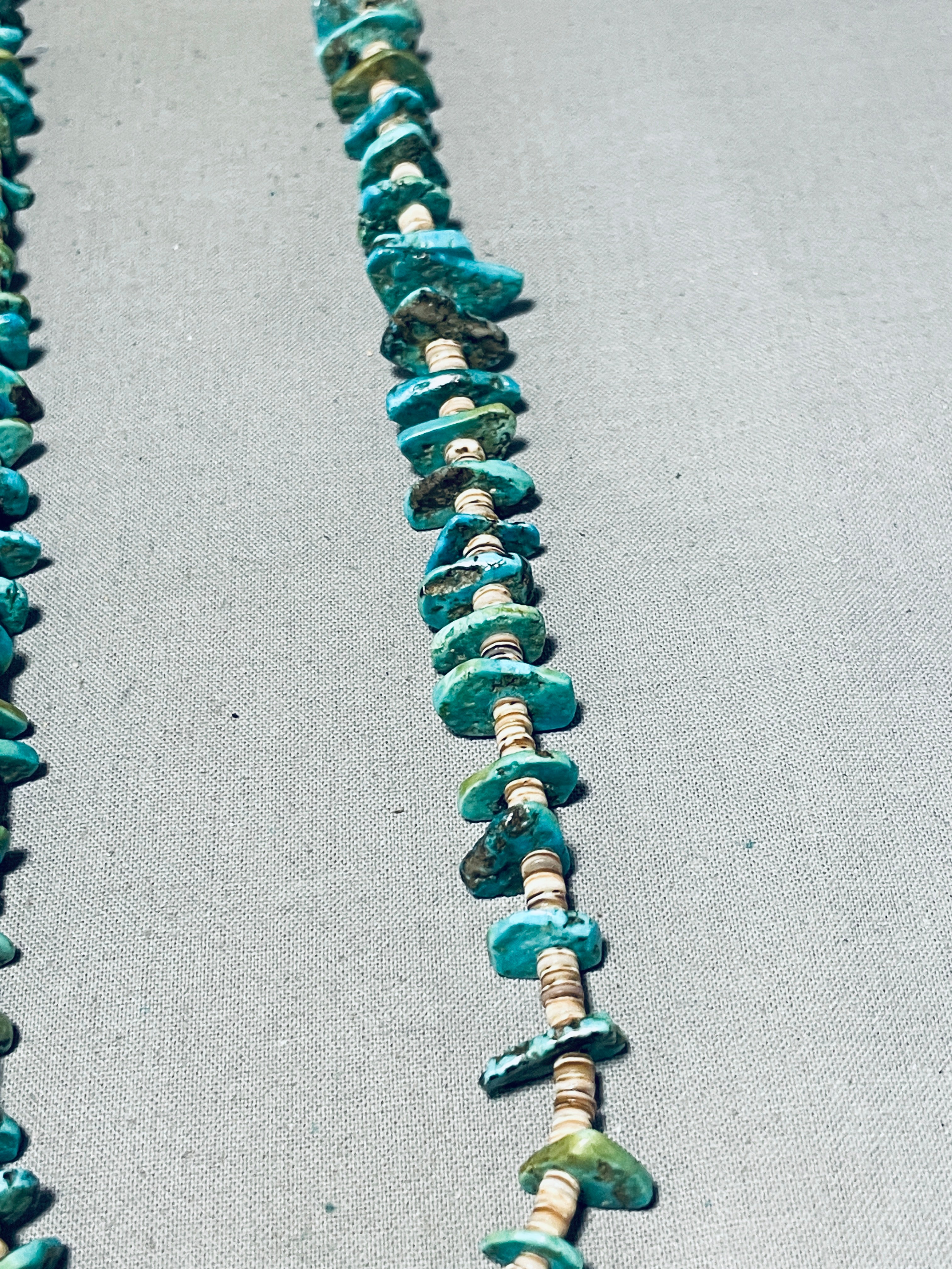 1950's Rare Vintage Native American Navajo Royston & Kingman Turquoise Necklace - Authentic Handmade Jewelry for Women, Boho Style, Southwest Fashion - Perfect for Weddings, Parties & Special Occasions