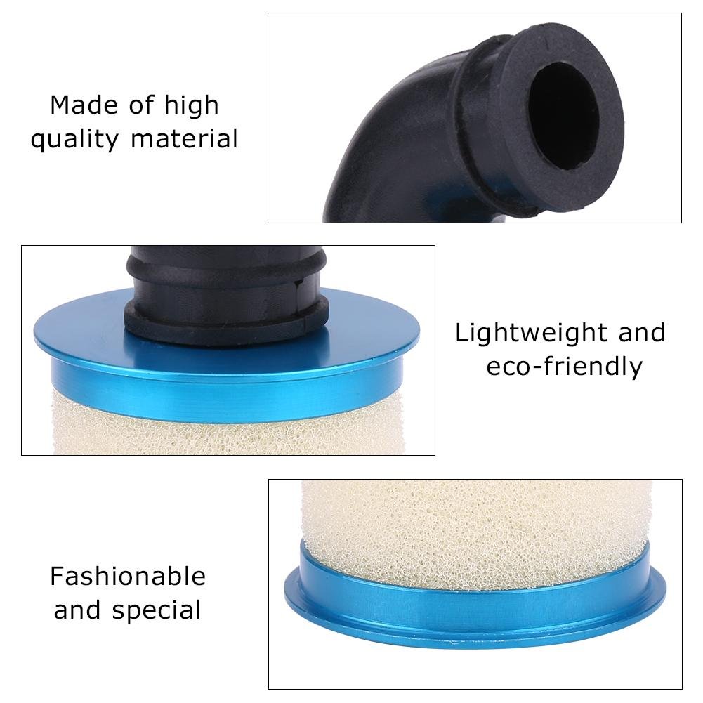 1/10 RC Car Air Filter Sponge Open Aluminium Alloy for 94122/188 Car Truck (Blue) - Perfect for Off-Road Racing and Dusty Terrains