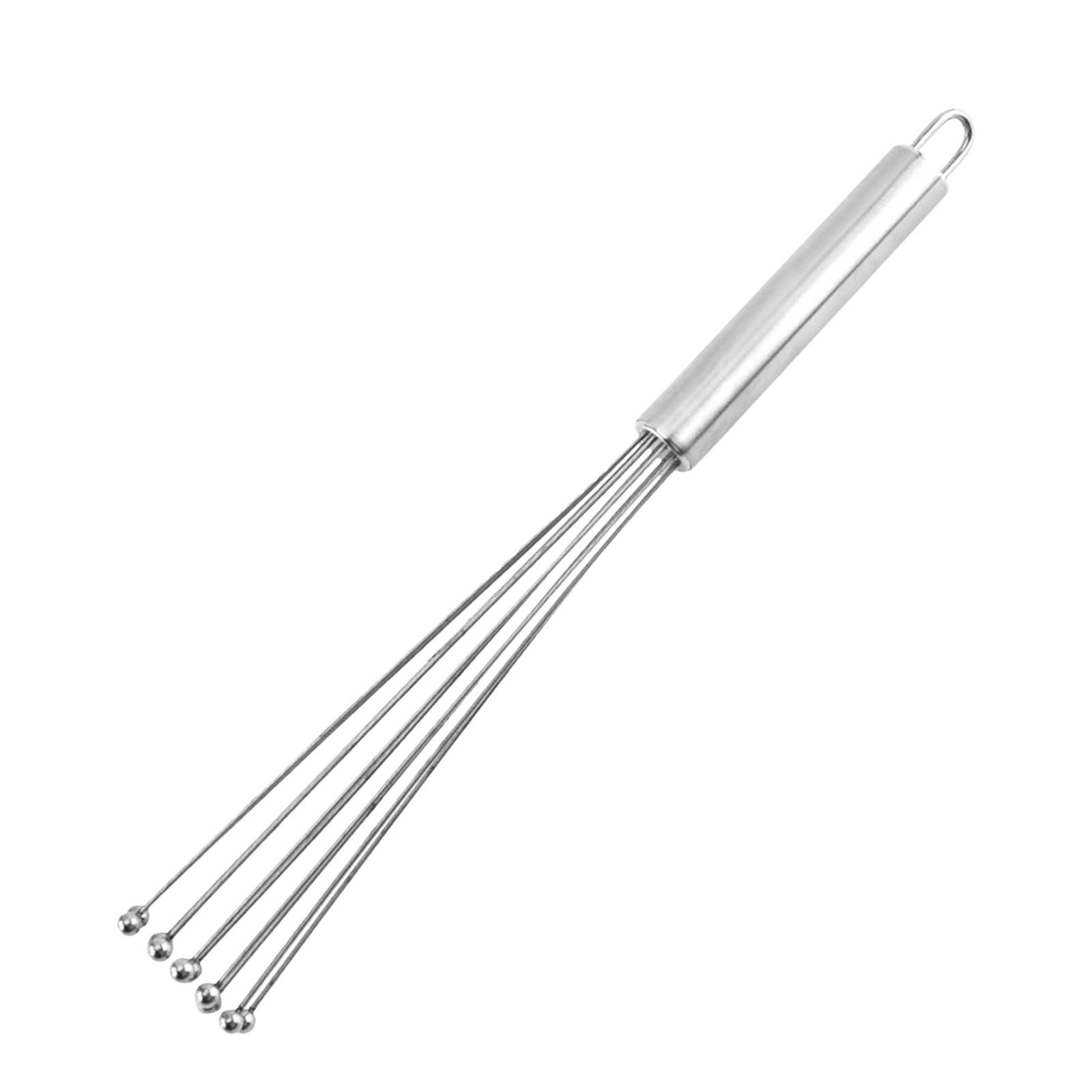 Stainless Steel Egg Whisk Hand Mixer - 10/12 Inch Wave Bead Ball Whisk for Baking, Cooking & Beating Eggs - Perfect for Kitchen, Restaurant & Home Use