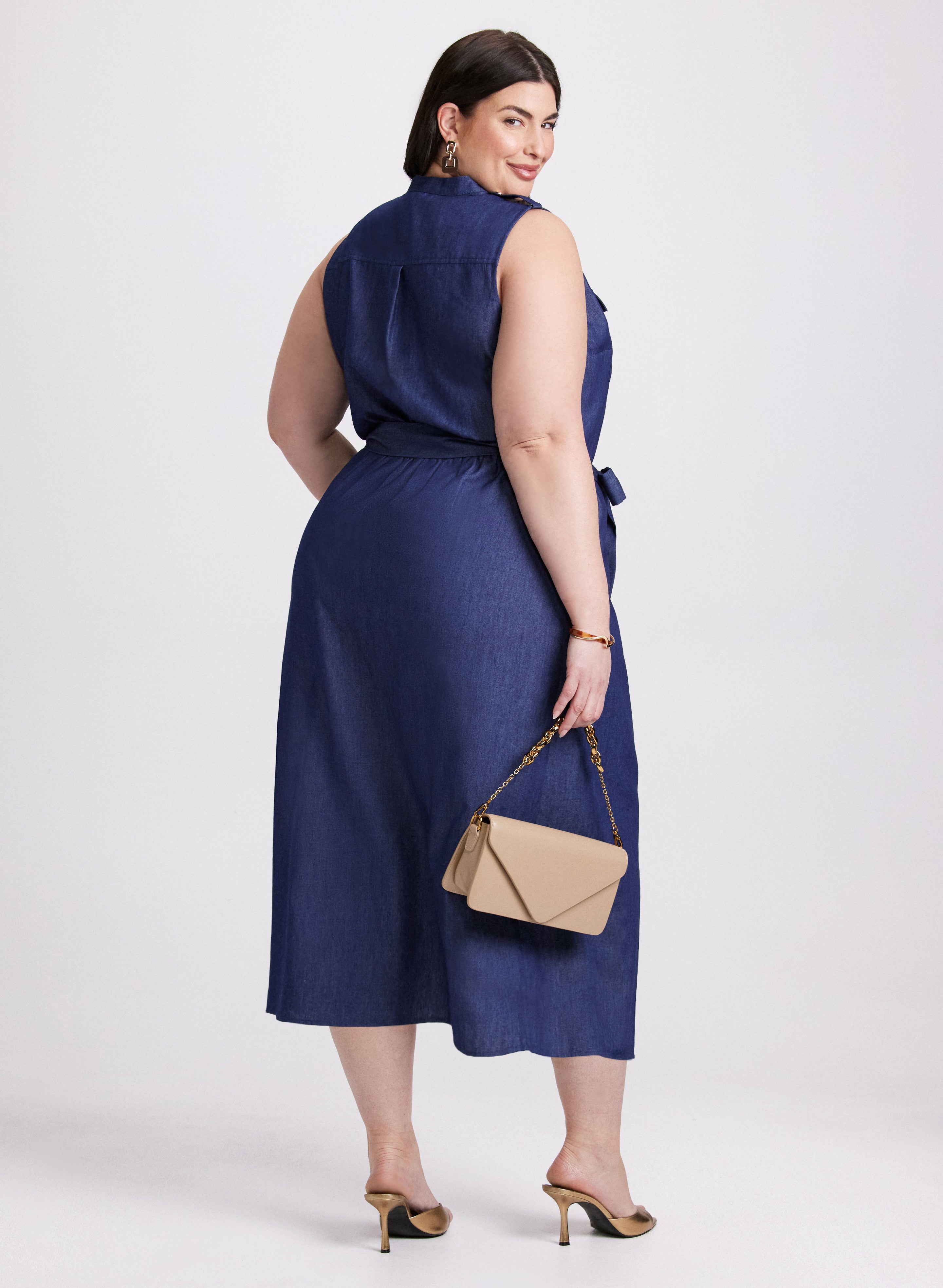 Stylish Women's Denim Maxi Dress - Vintage Blue Long Denim Dress for Casual & Boho Outfits | Perfect for Summer, Beach, and Everyday Wear