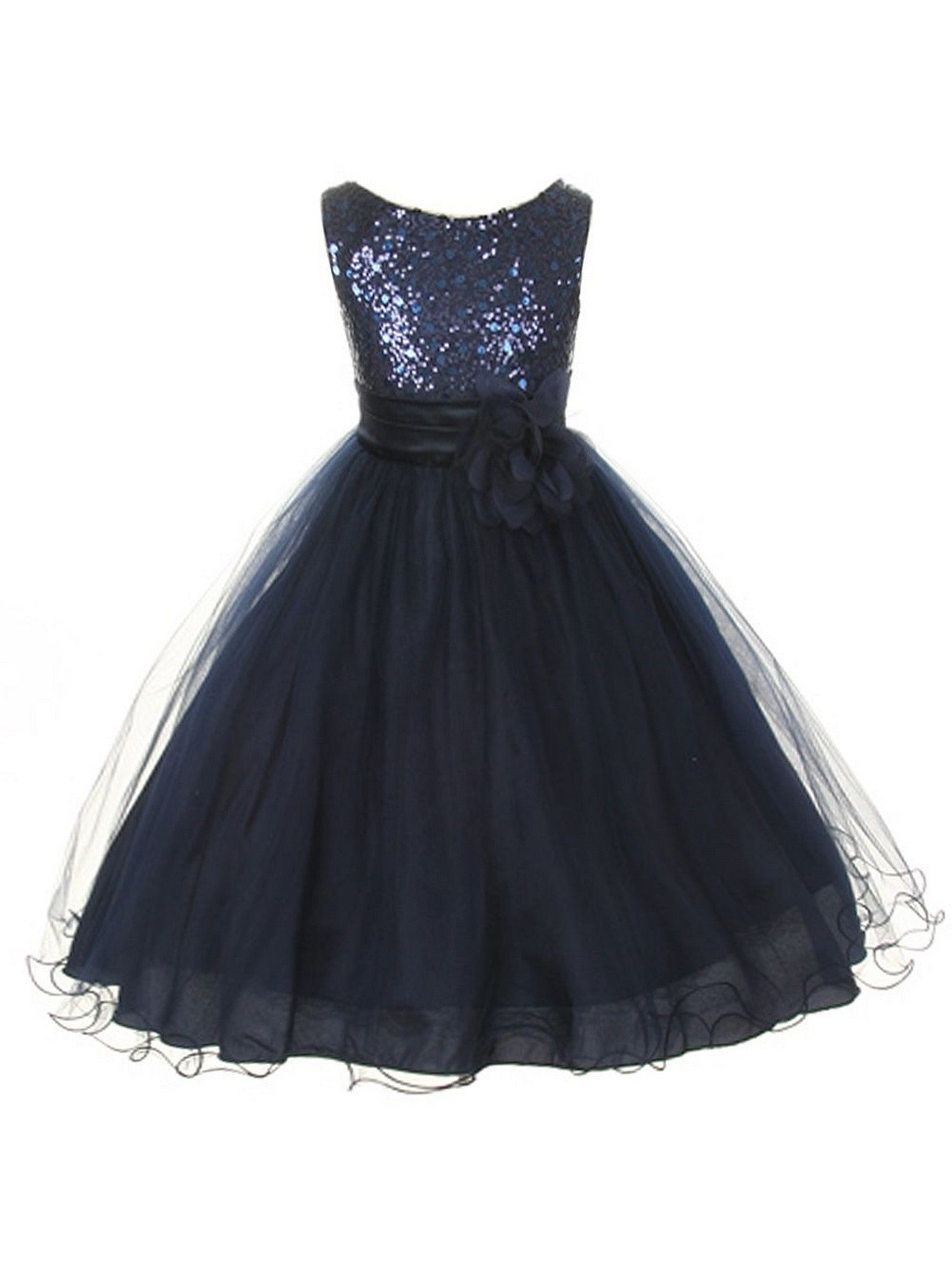 Sparkling Navy Sequin Tulle Plus Size Party Dress for Women - Sizes 16.5 to 20.5 | Elegant Evening Gowns for Prom, Wedding Guest & Special Occasions
