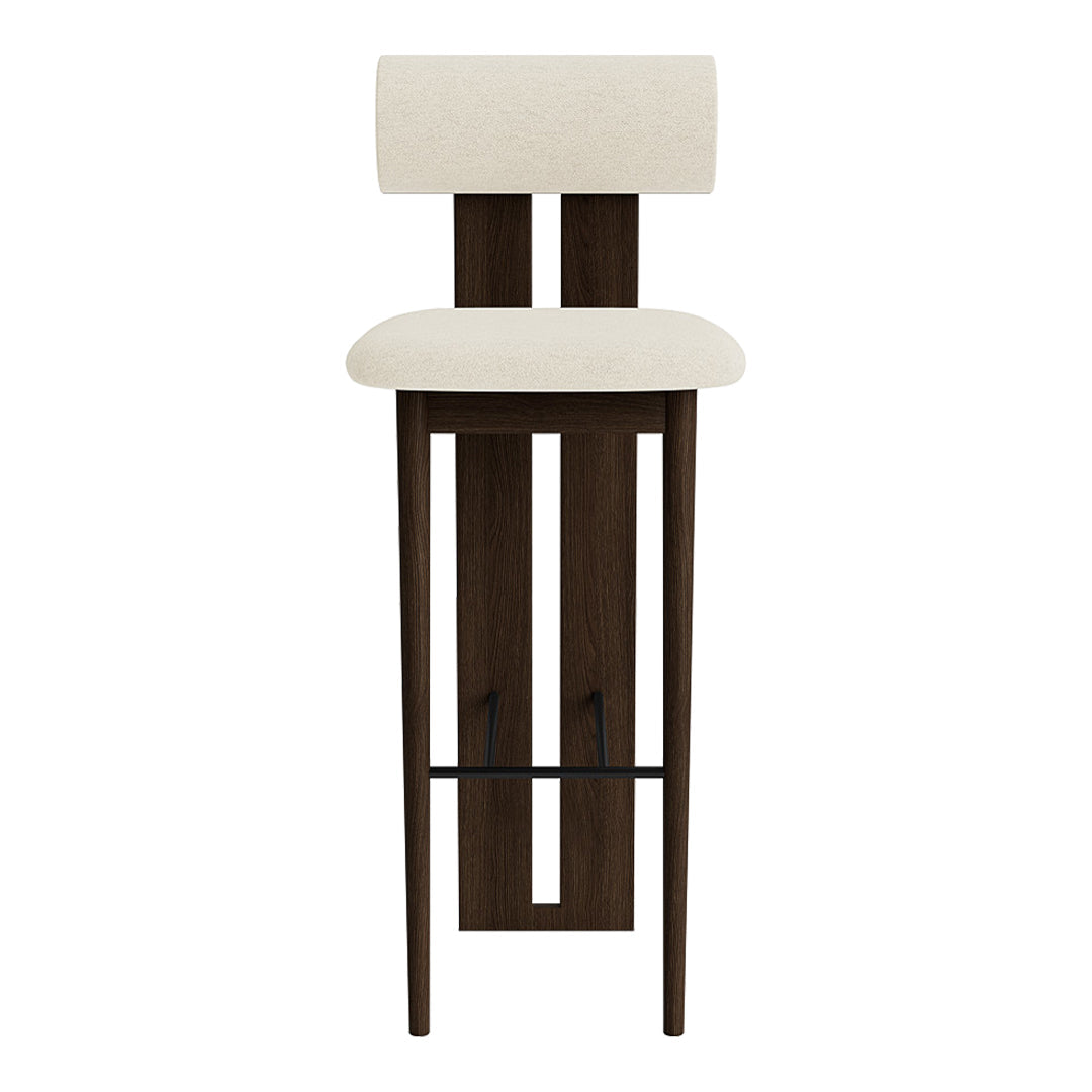 Norr11 Hansen Hyldahl Hippo Bar Stool - Modern Scandinavian Bar Chair for Kitchen, Dining & Lounge - Perfect for Home, Cafe & Restaurant Decor