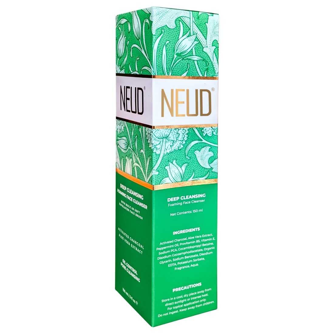 NEUD Foaming Face Cleanser 150ml - Deep Cleansing Facial Wash for Acne & Oily Skin | Gentle Daily Cleanser for Men & Women | Perfect for Morning & Night Skincare Routine