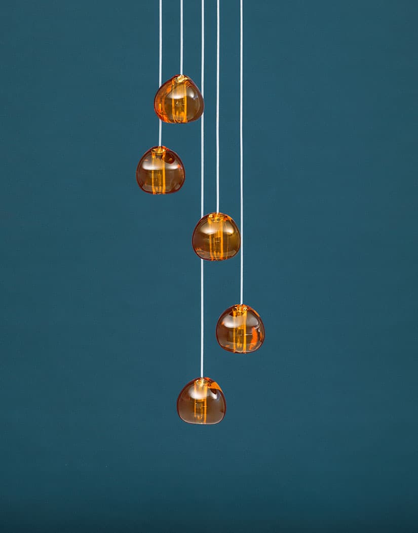 Elegant Crystal Pendant Light - Modern Chandelier for Dining Room, Bedroom & Living Room Decor - Dimmable LED Hanging Lamp for Home & Office Lighting