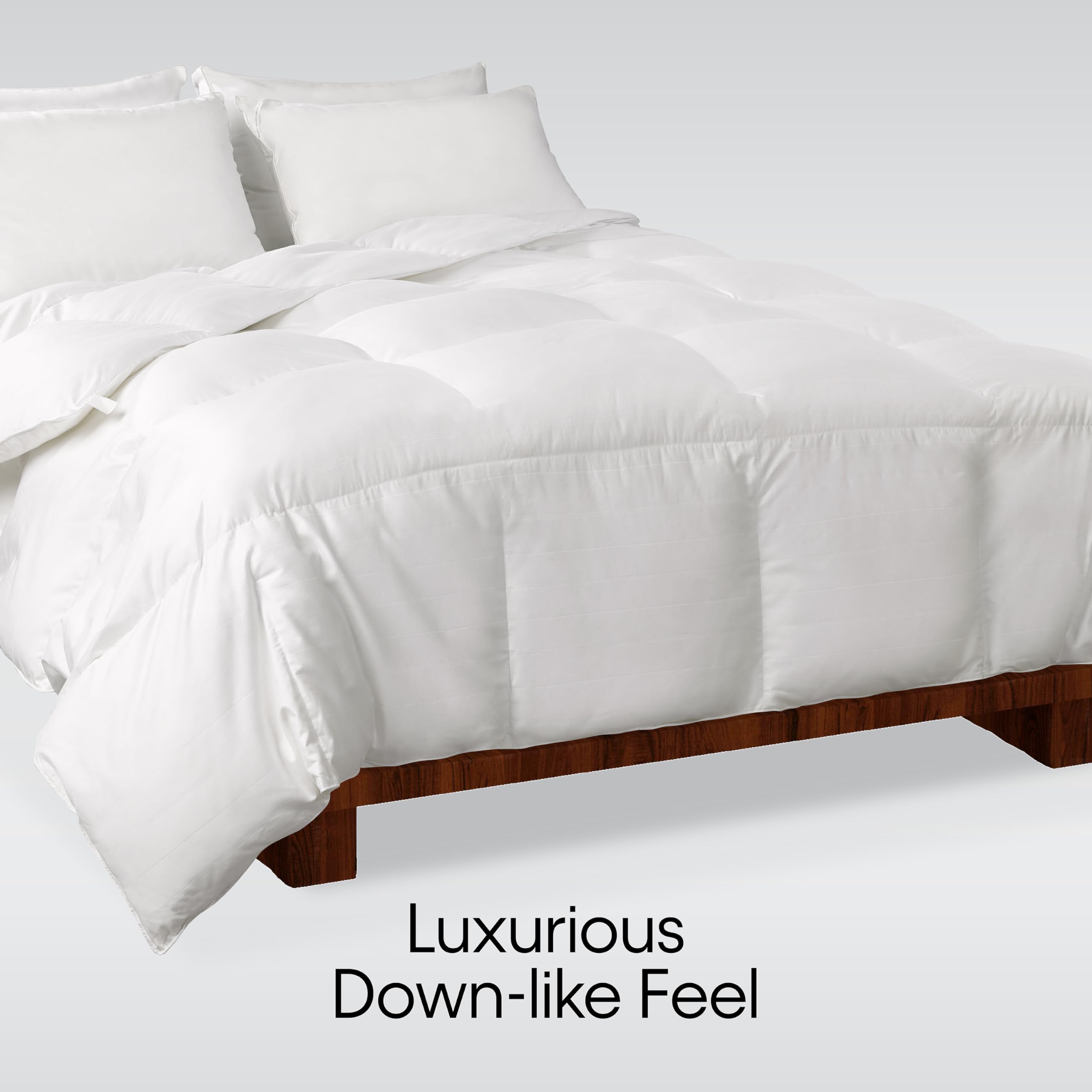 Calvin Klein King Size Down Alternative Comforter - Luxurious 100% Cotton Duvet Insert, Ultra Soft & Breathable for All-Season Warmth | Perfect for Master Bedroom, Guest Room & Cozy Home Decor