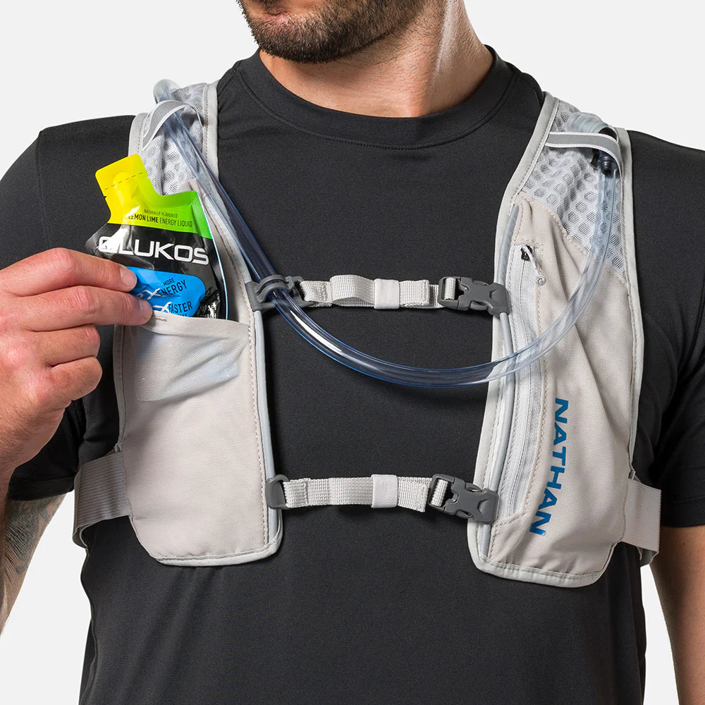 QuickStart 3.0 4L Hydration Backpack - Lightweight Water Bladder Pack for Hiking, Running & Outdoor Sports (Black/Reflective Silver)