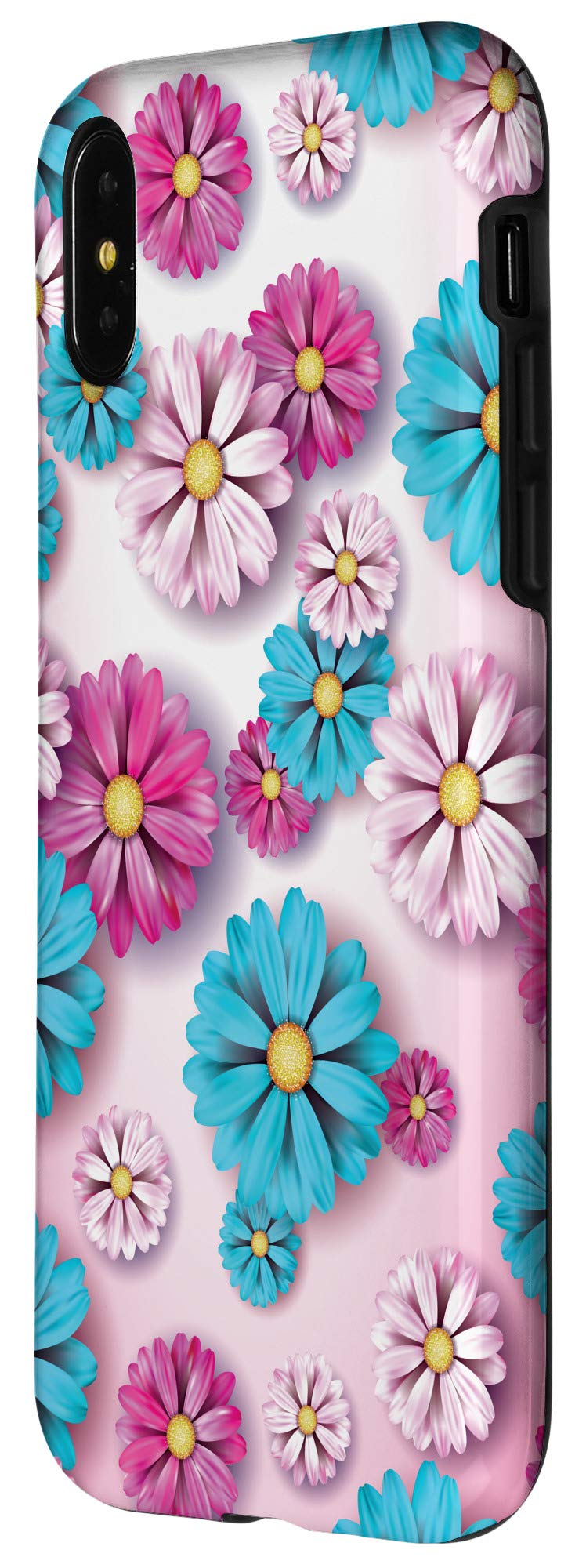 iPhone X/XS Clear Cute Flower Phone Case - Scattered Floral Design Protective Cover for Women & Girls - Perfect for Everyday Use, Travel & Gifting