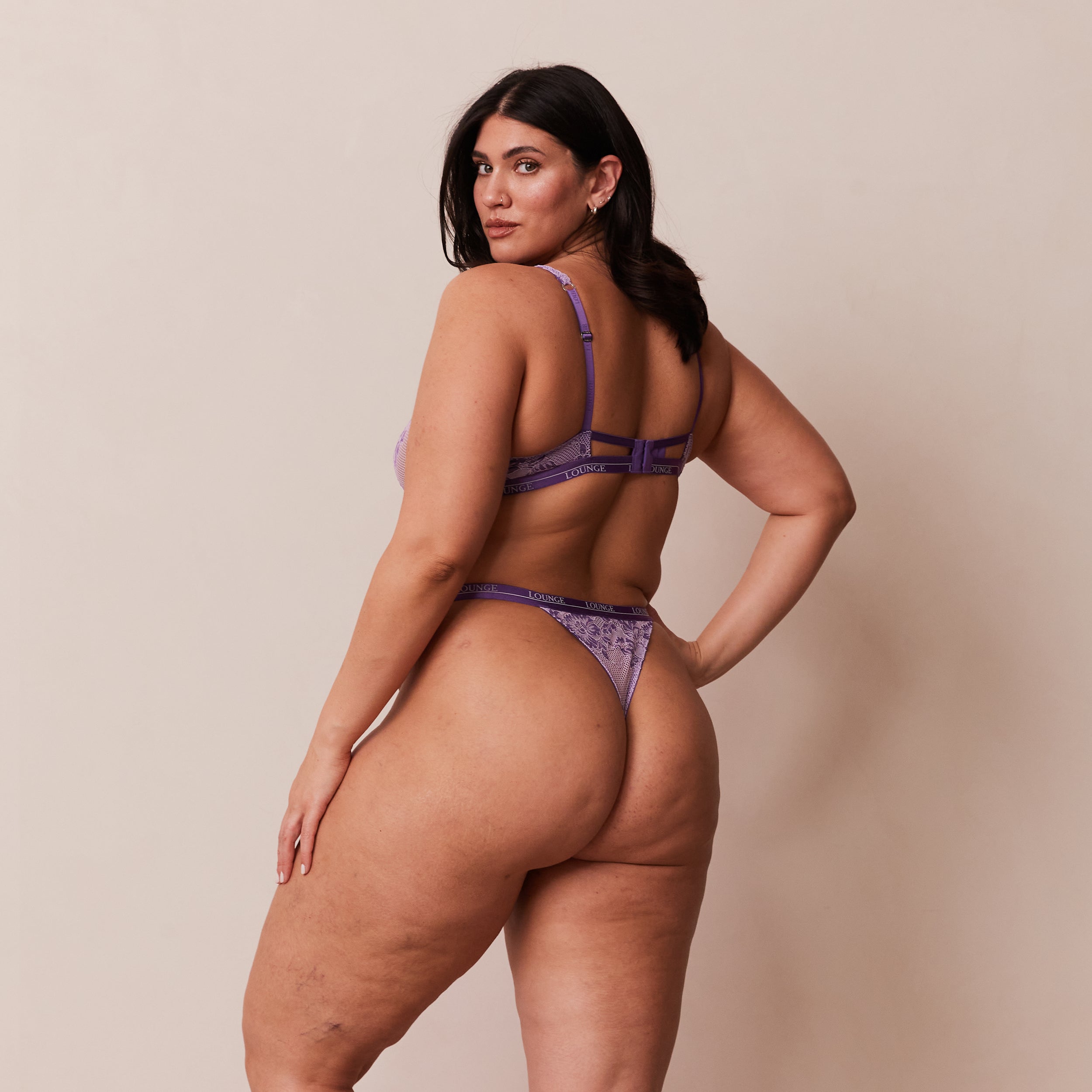 Luxury Balcony Bra Purple - Comfortable & Sexy Lingerie for Women - Perfect for Date Night, Boudoir & Everyday Wear