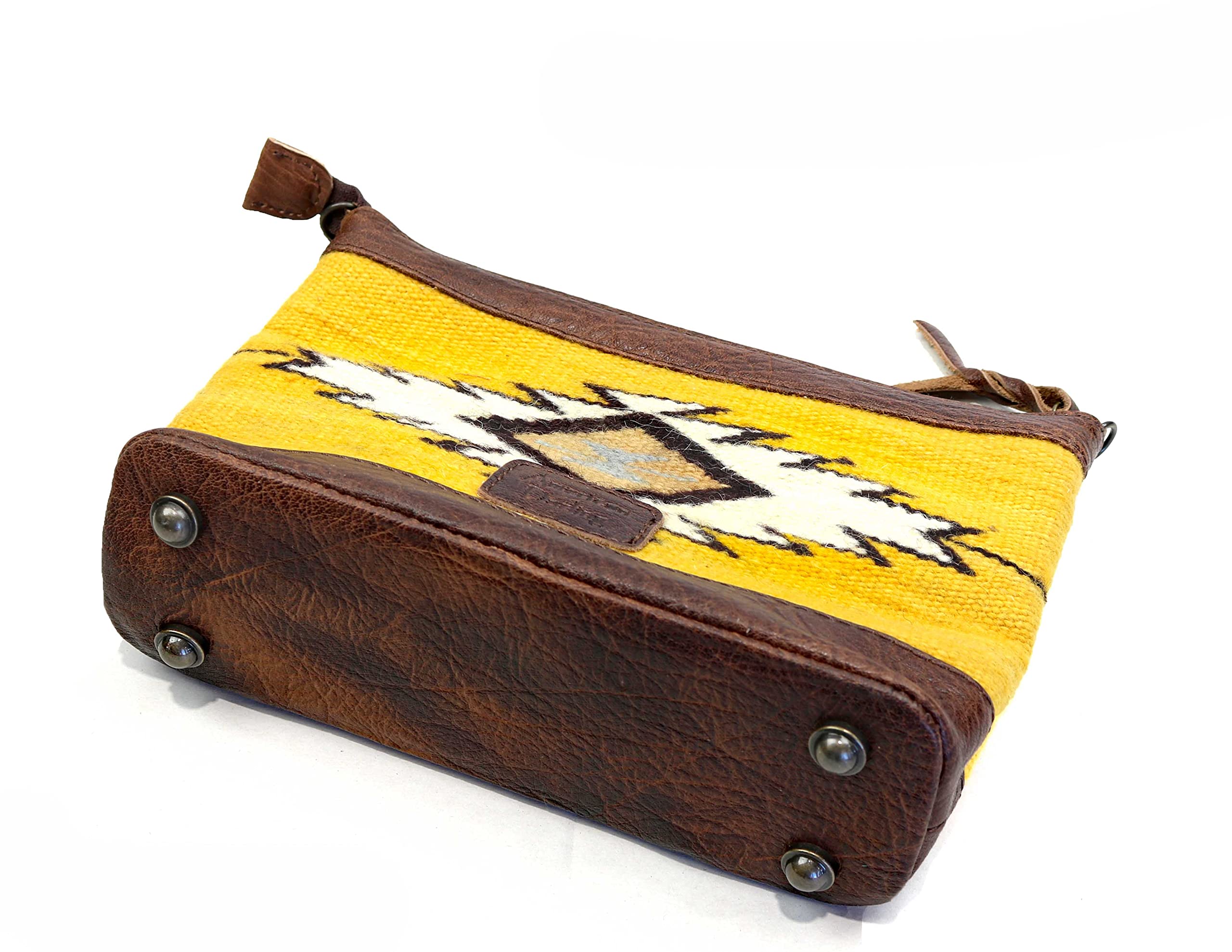 American Darling Multi-Colored Saddle Blanket Purse - Stylish Yellow Crossbody Bag for Women | Western Fashion Accessory for Rodeo, Country Concerts & Everyday Use