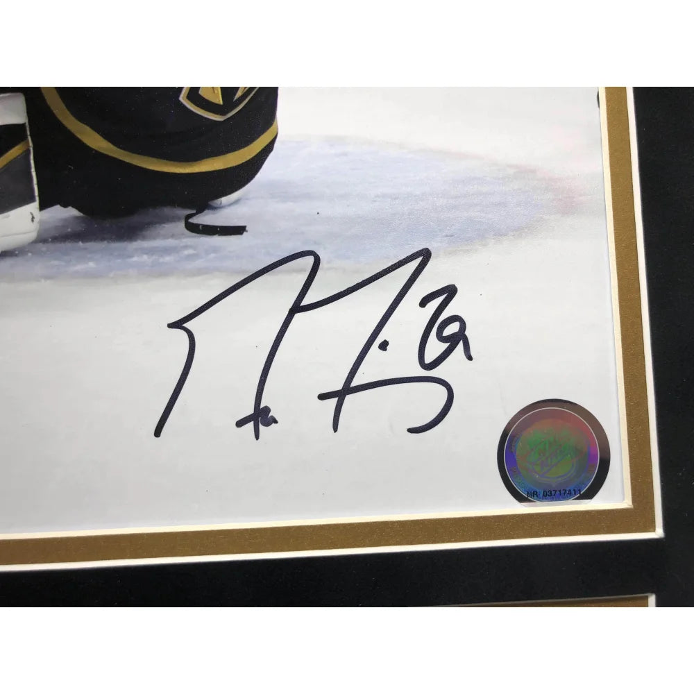 Marc Andre Fleury Autographed 8x10 Photo Collage - Vegas Golden Knights Framed Memorabilia with COA - Perfect for Hockey Fans, Man Cave Decor & Sports Collectibles