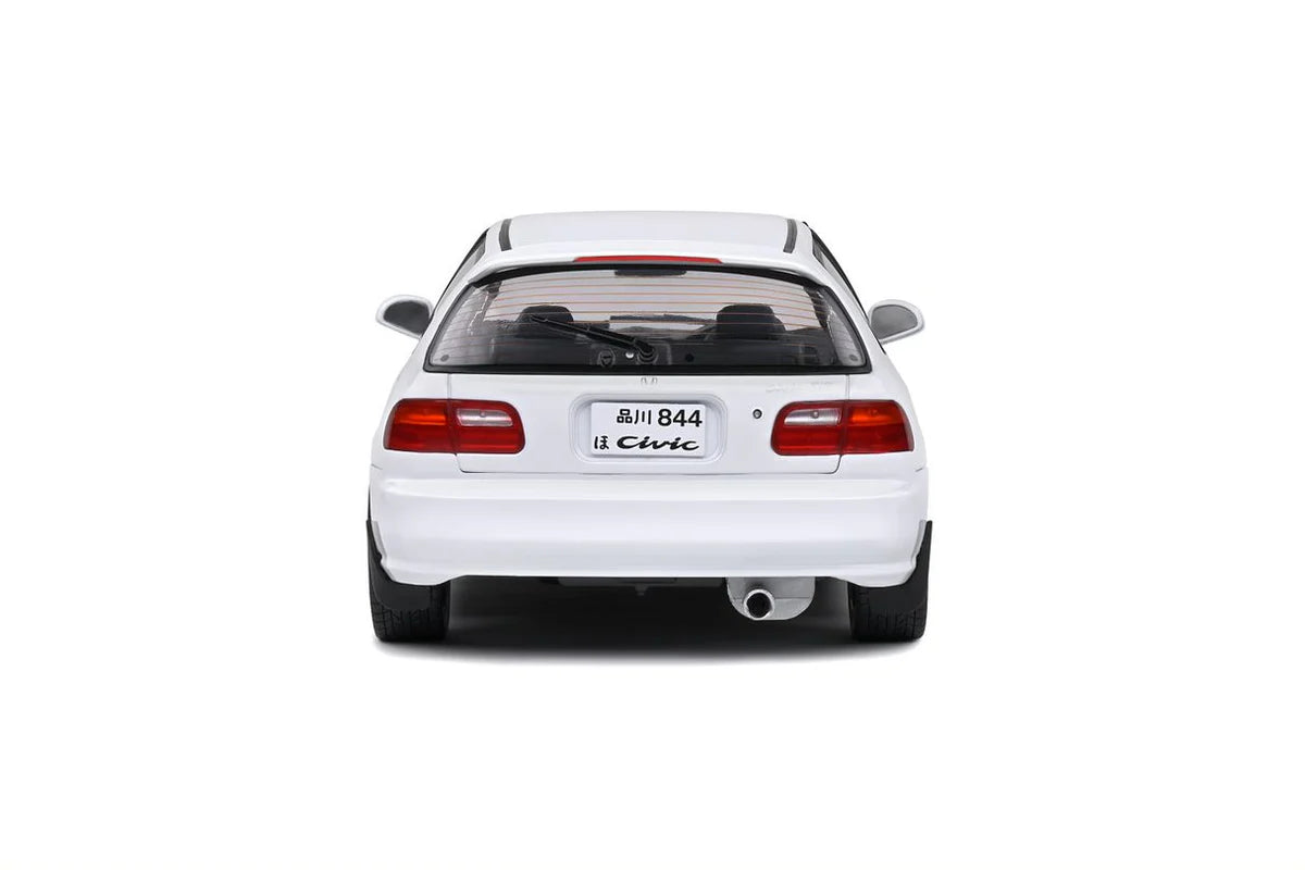 1:18 Scale Solido Honda Civic EG6 Diecast Model Car - White - Collectible Toy for Car Enthusiasts & Display for Home/Office Decor