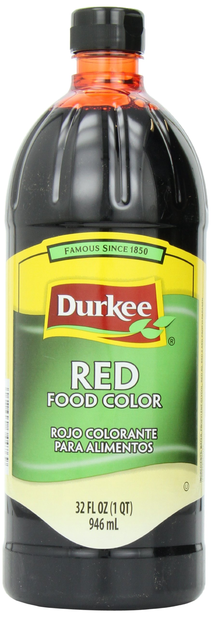 Durkee Red Food Coloring, 32 oz - Vibrant Liquid Food Dye for Baking, Cake Decorating, and Candy Making