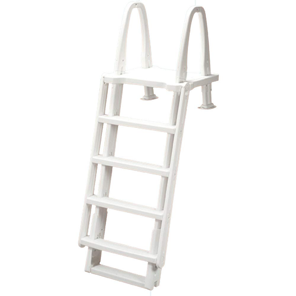 Premium Ocean Blue Above Ground Pool Safety Ladder - Heavy Duty Outdoor Swimming Pool Entry & Exit Ladder with Non-Slip Steps - Perfect for Backyard, Inflatable & Metal Frame Pools