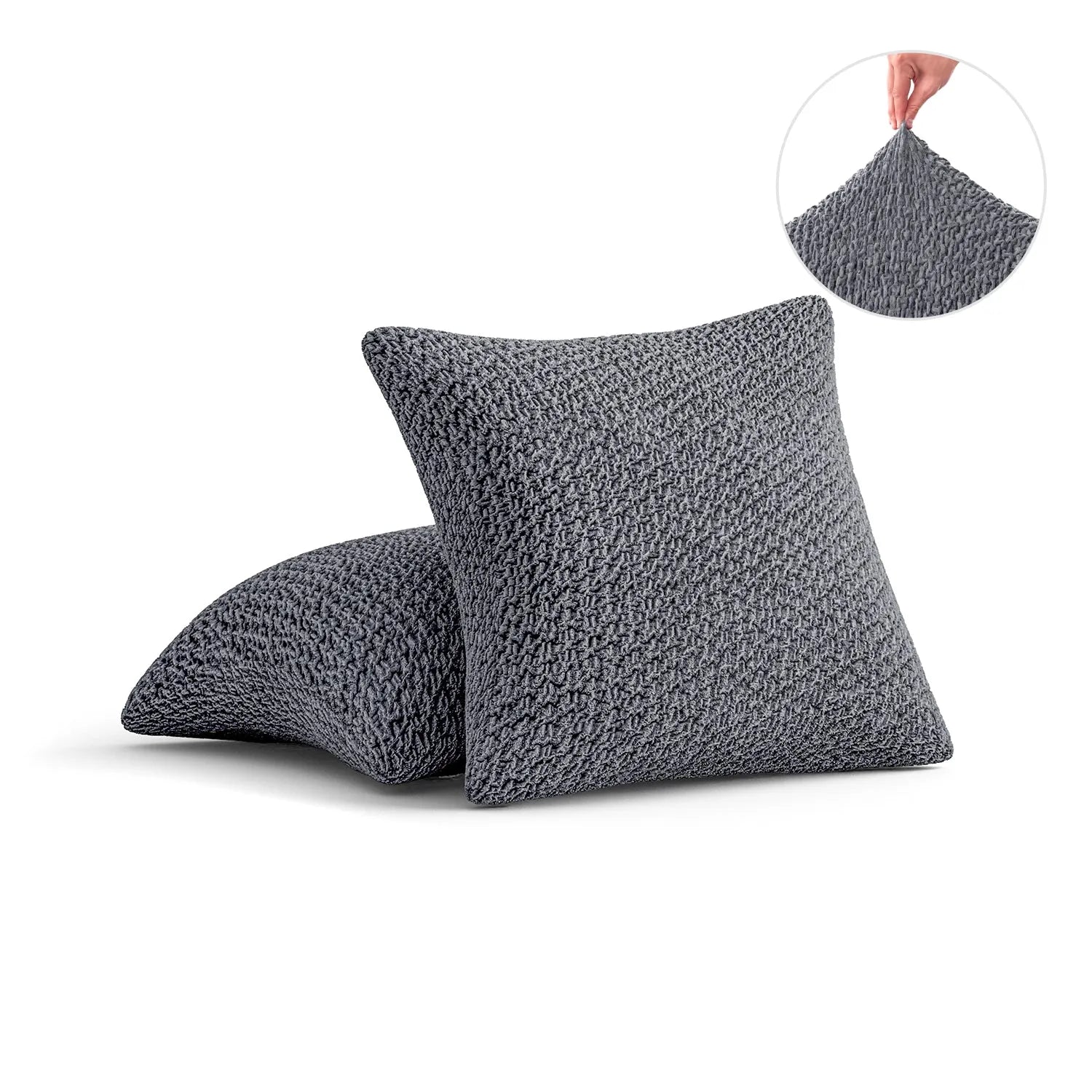 2 Pack Velvet Pillow Slipcovers 16x16 Inches - Soft Luxury Cushion Covers for Sofa, Bed & Home Decor - Perfect for Living Room, Bedroom & Cozy Spaces