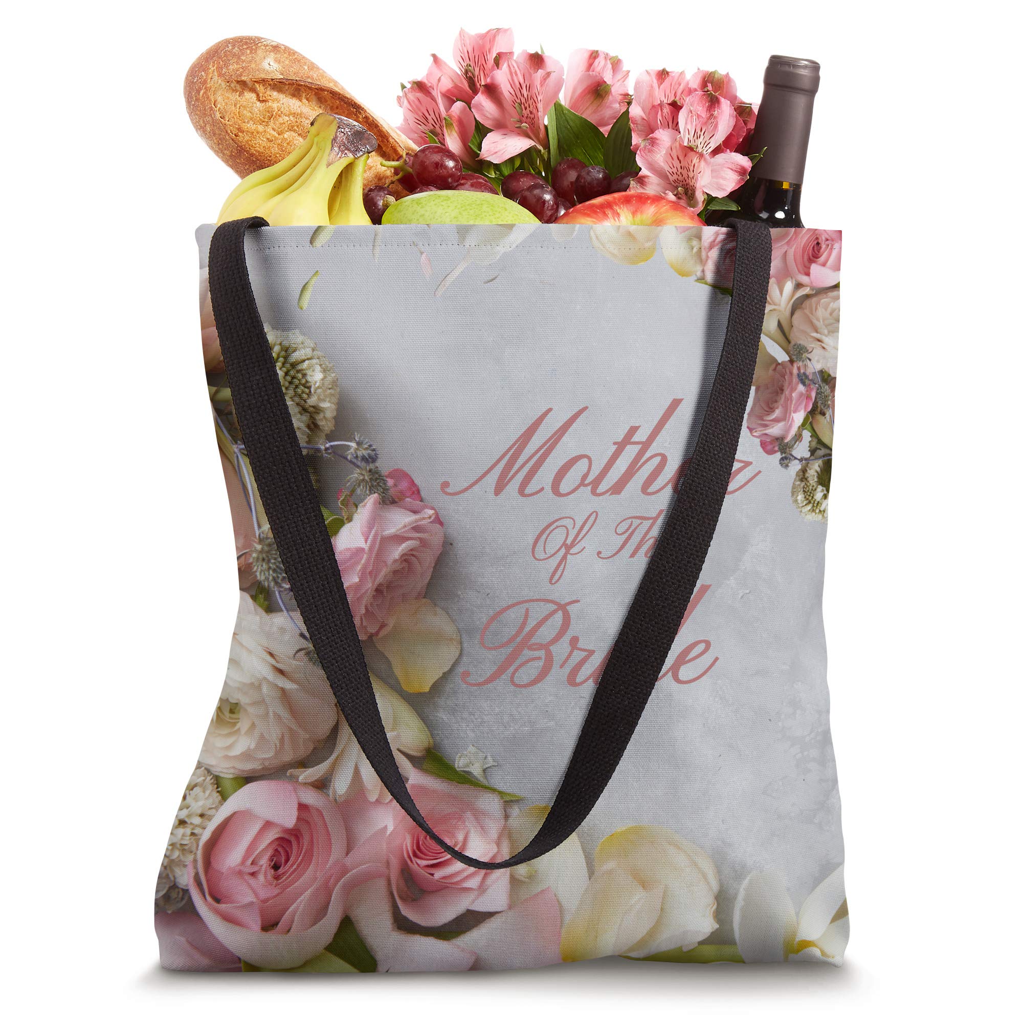 Vintage Roses Boho Mother of the Bride Tote Bag - Elegant Wedding Tote for Bridal Party, Rehearsal Dinner & Special Occasions