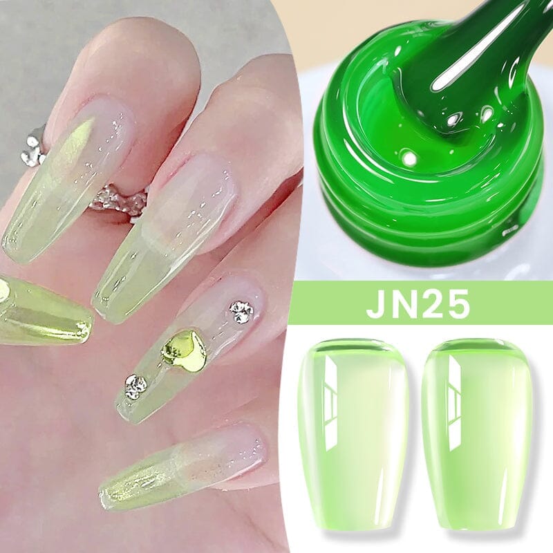Nude Jelly Gel - 10ml Transparent Nail Polish for Natural & Glossy Manicure - Perfect for Everyday Wear & Special Occasions