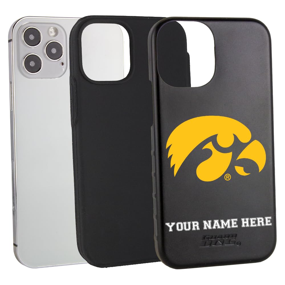 Military Grade Rugged iPhone 12/12 Pro Case - Shockproof Two-Piece Protection - Officially Licensed Iowa Hawkeyes Design - Perfect for Outdoor Adventures, Sports & Daily Protection