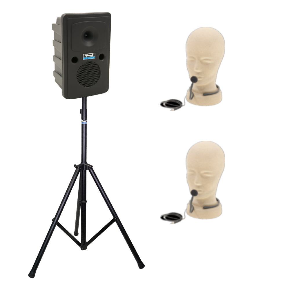 Anchor Audio Go Getter XU2 - Portable Bluetooth Speaker with 2 Wireless Microphones | Perfect for Outdoor Events, Parties & Public Speaking